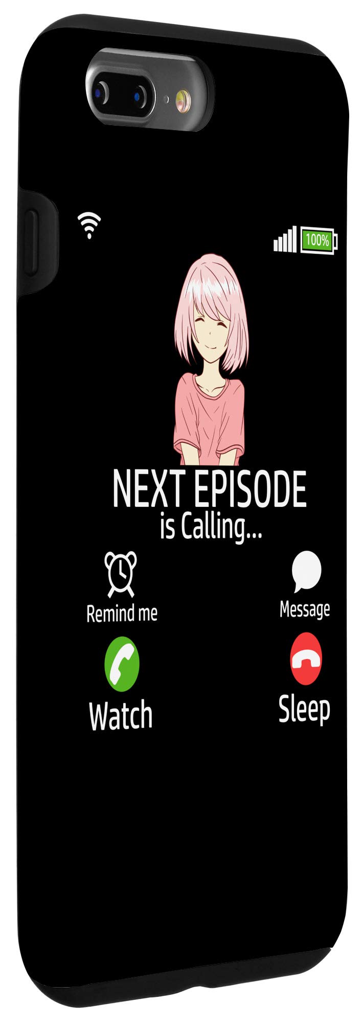 Premium Anime Manga Phone Case for iPhone 7 Plus/8 Plus - Otaku Cosplay Design with Senpai Theme | Perfect for Anime Conventions, Daily Use & Gift for Manga Fans