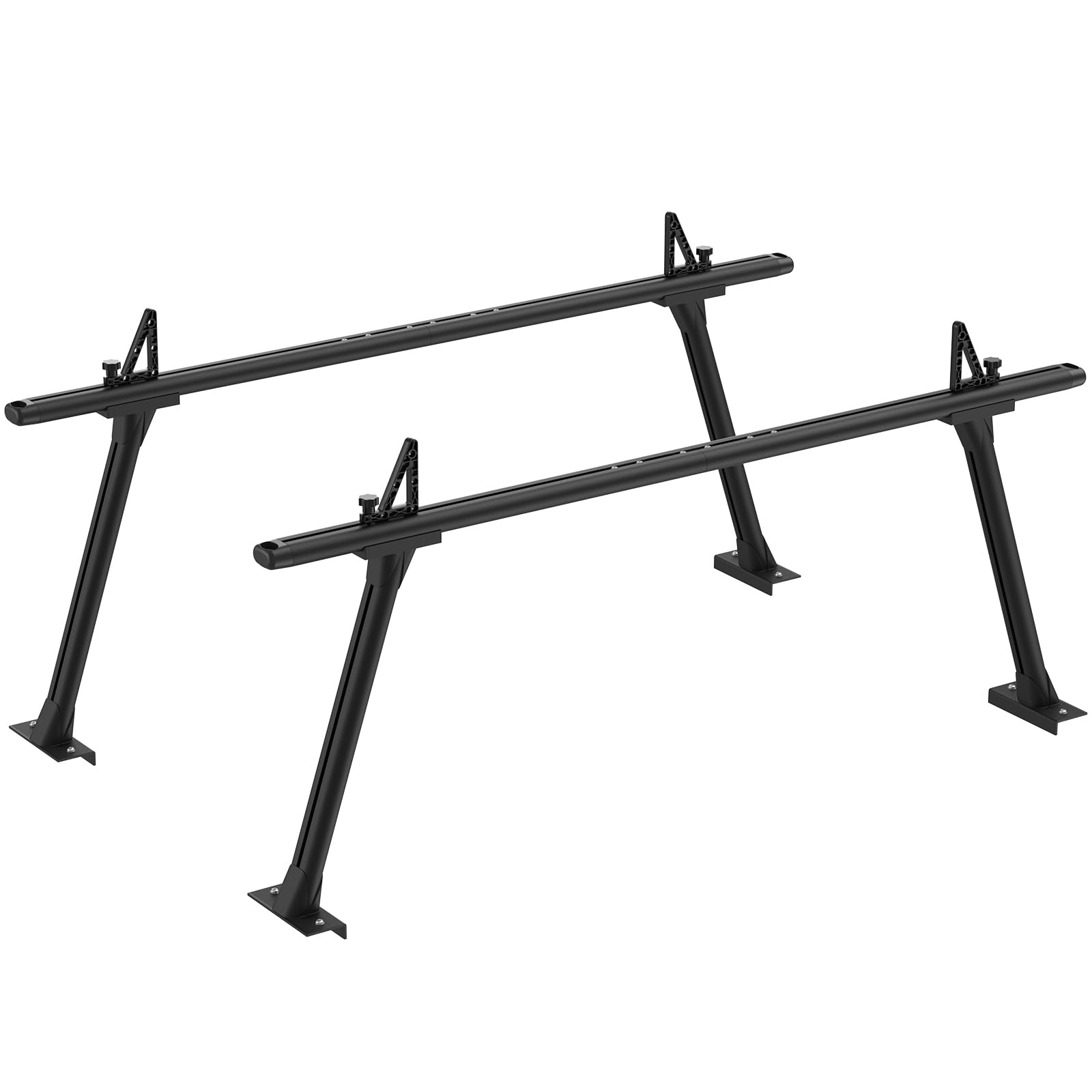 GORWARE Aluminum Truck Ladder Rack - 800lbs Capacity Adjustable Truck Bed Rack for Kayak, Surfboard, Tent & Ladder | Heavy Duty Cargo Carrier for Pickup Trucks | Perfect for Outdoor Adventures, Camping & Water Sports