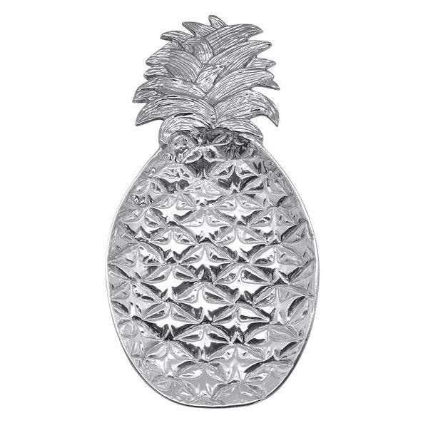 Mariposa Large Silver Pineapple Serving Platter – Elegant Fruit & Cheese Tray for Parties, Weddings & Home Decor