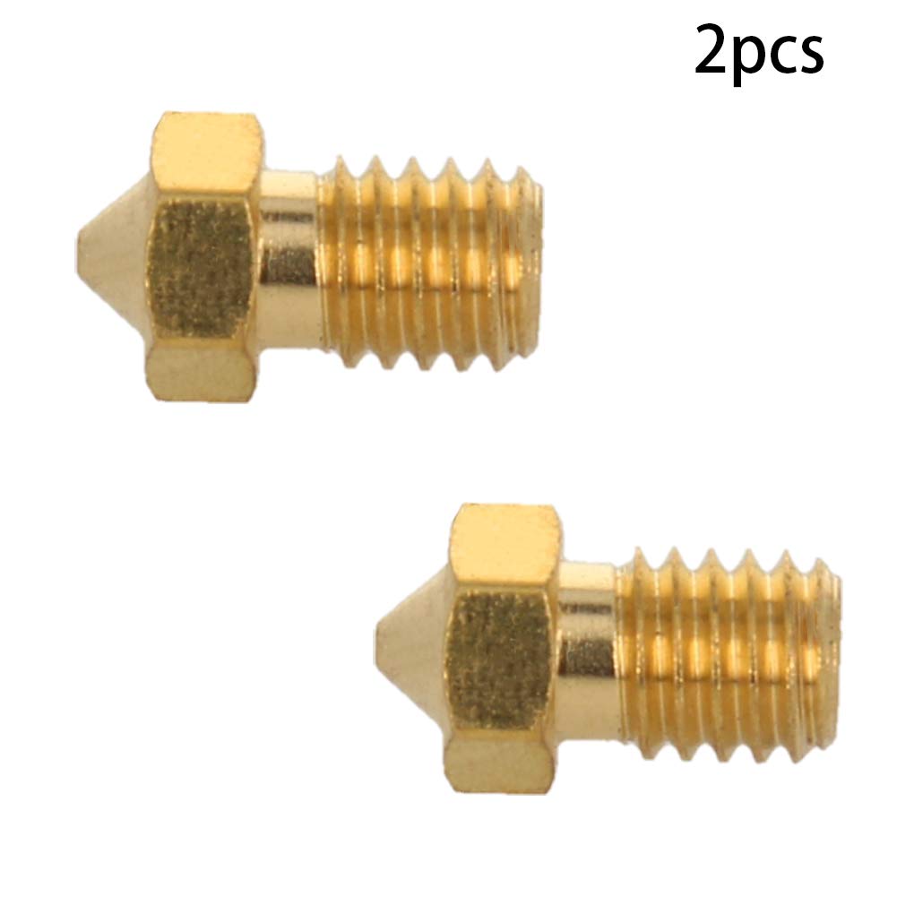 MroMax MK8 E3D Nozzles - 0.5mm Brass 3D Printer Nozzles, Wear Resistant Extruder Nozzle for 3mm Filament, Compatible with V5-V6 M6 3D Printers (2Pcs) - Perfect for High-Precision Printing, DIY Projects & Rapid Prototyping