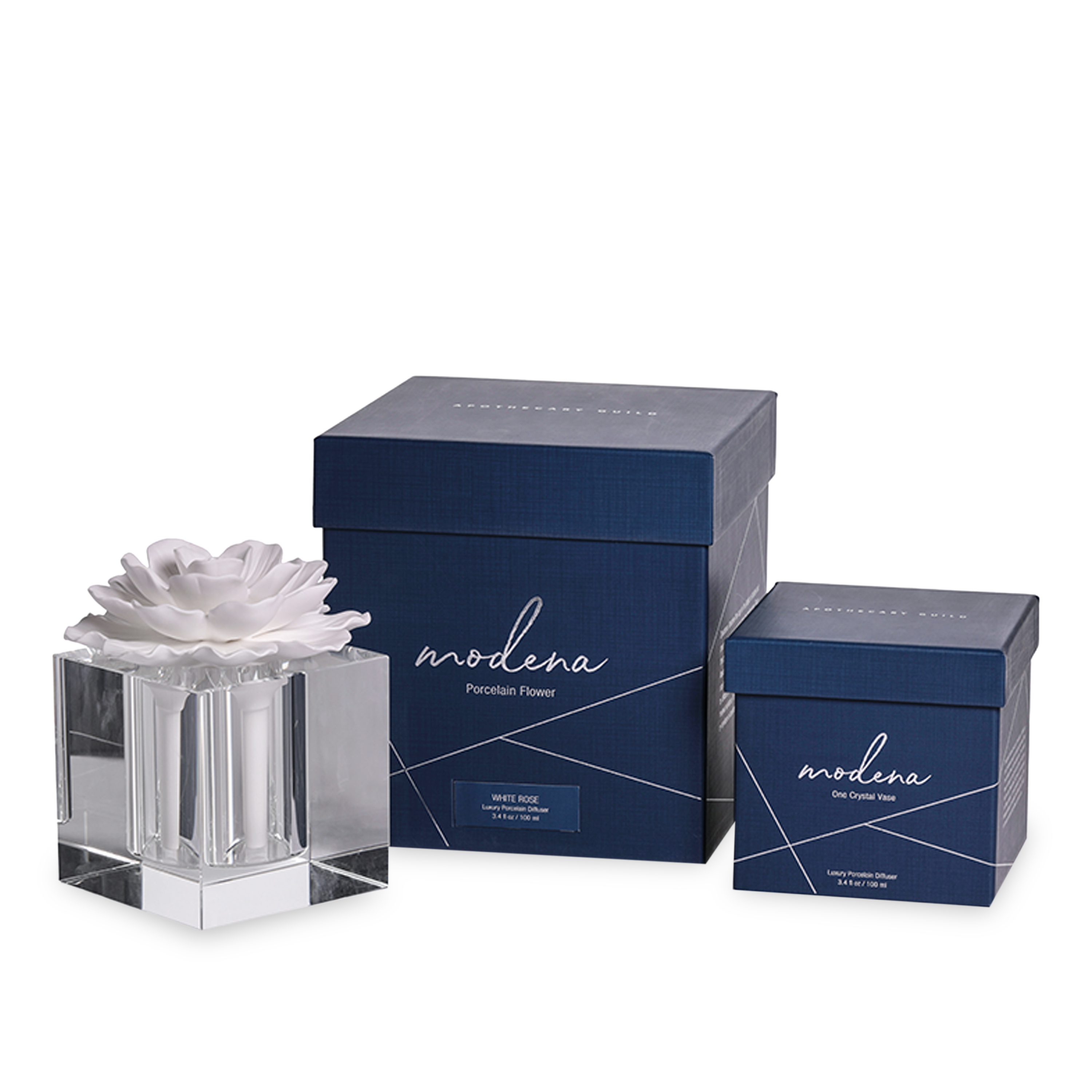 Modena Crystal Essential Oil Diffuser - Aromatherapy Ultrasonic Humidifier for Home, Office & Spa | Perfect for Relaxation, Stress Relief & Better Sleep