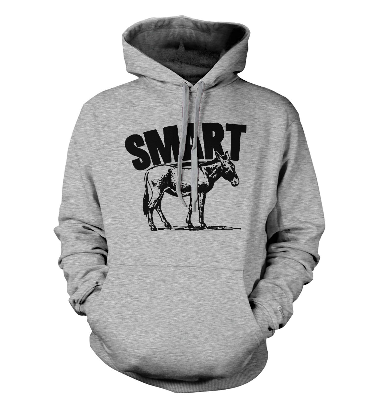 Smart Ass - Funny Donkey Pun Joke Unisex Hoodie Sweatshirt for Men & Women | Perfect Gift for Animal Lovers & Humor Fans