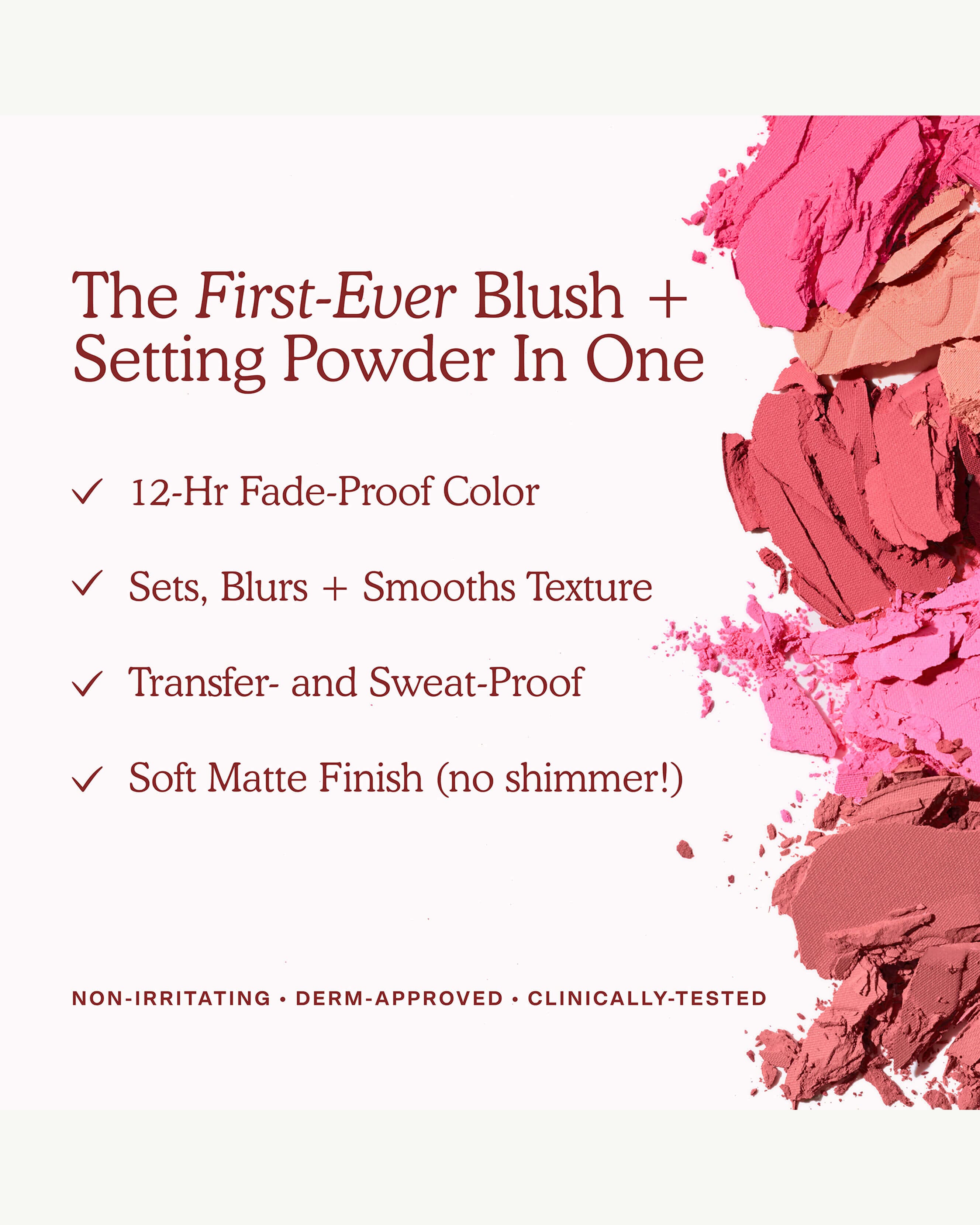 GetSet™ Blur + Set Matte Powder Blush - Long-Lasting Oil Control & Natural Finish | Perfect for Everyday Wear & Special Occasions