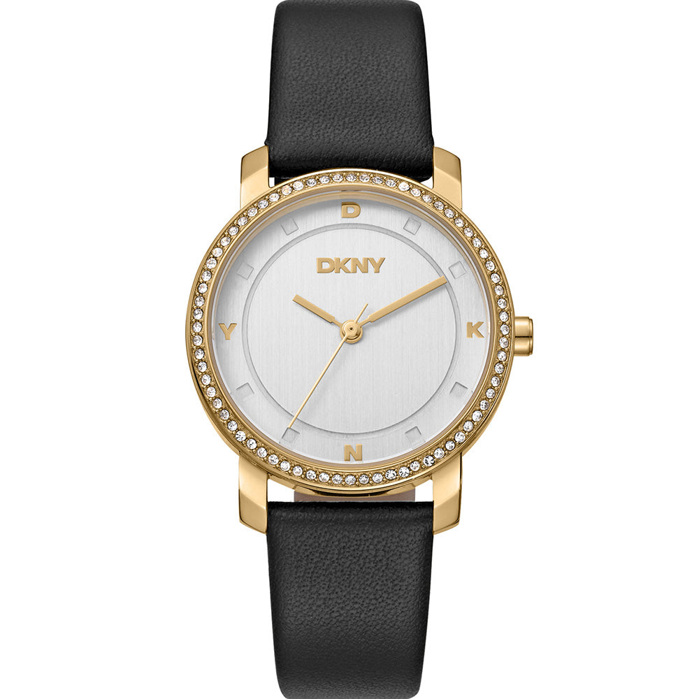 DKNY Astoria Glitz DK1L065L0025 Women's Watch - Luxury Gold-Tone Stainless Steel Bracelet with Crystal Accents | Perfect for Office Wear, Evening Events & Special Occasions