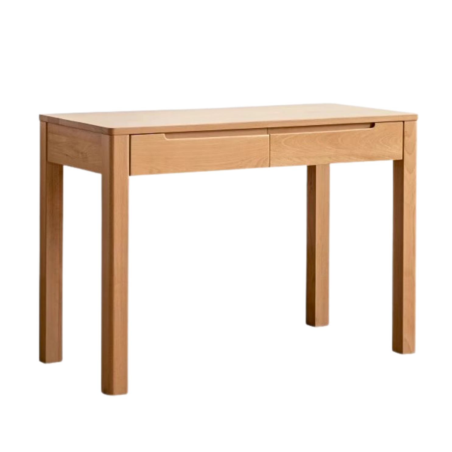 Solid Beech Wood Computer Desk for Home Office - Ergonomic Study Desk with Ample Workspace for Writing, Working & Remote Learning