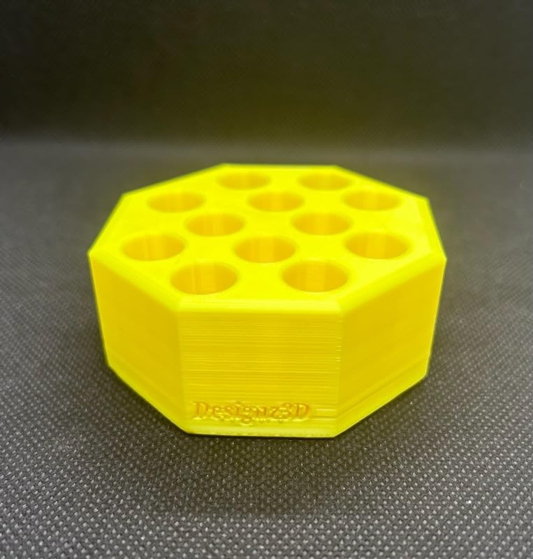 510 Cartridge & Pen Holder Desk Organizer - 12 Compartments for Vape Pens, Pencils & Office Supplies (Yellow) | Perfect for Home Office & Workspace Organization