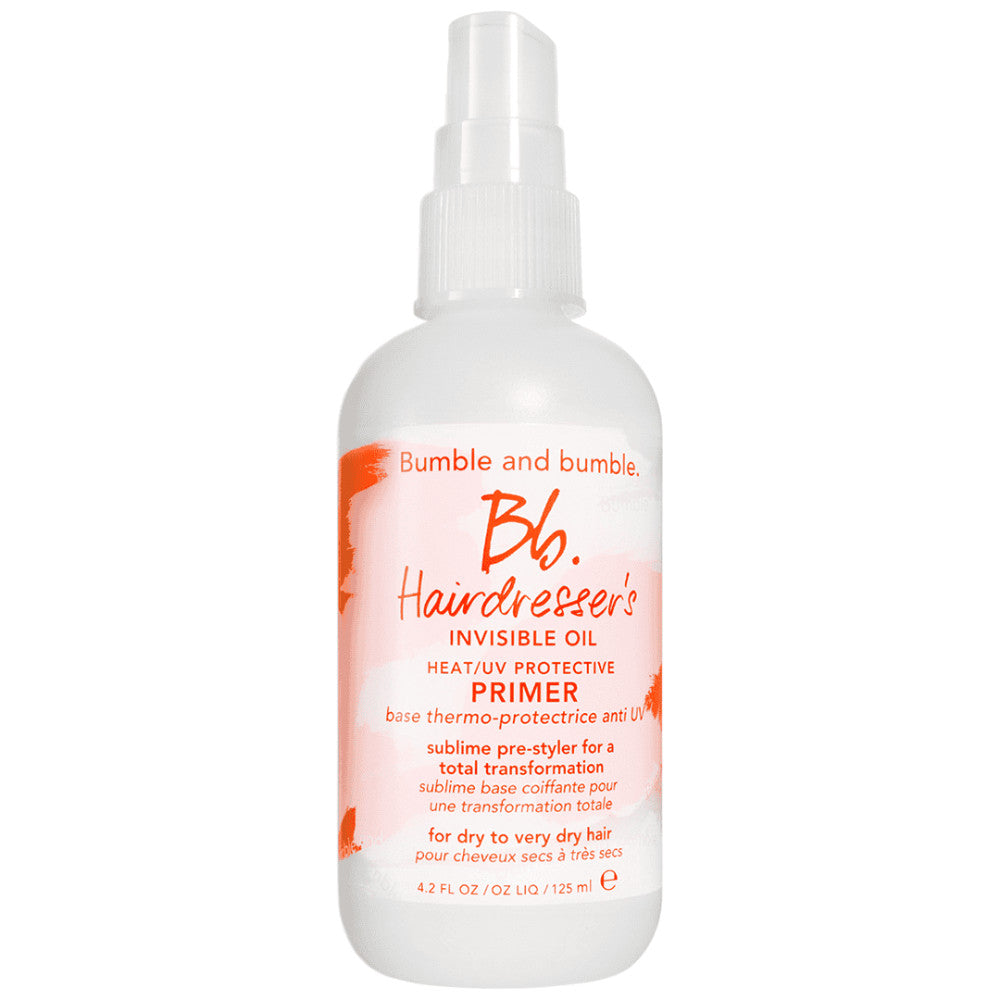 Bumble and Bumble Hairdresser's Invisible Oil Heat & UV Protective Hair Primer | Leave-In Conditioner for Damaged Hair | 4.2 oz | Heat Styling & Sun Protection for Smooth, Shiny Hair