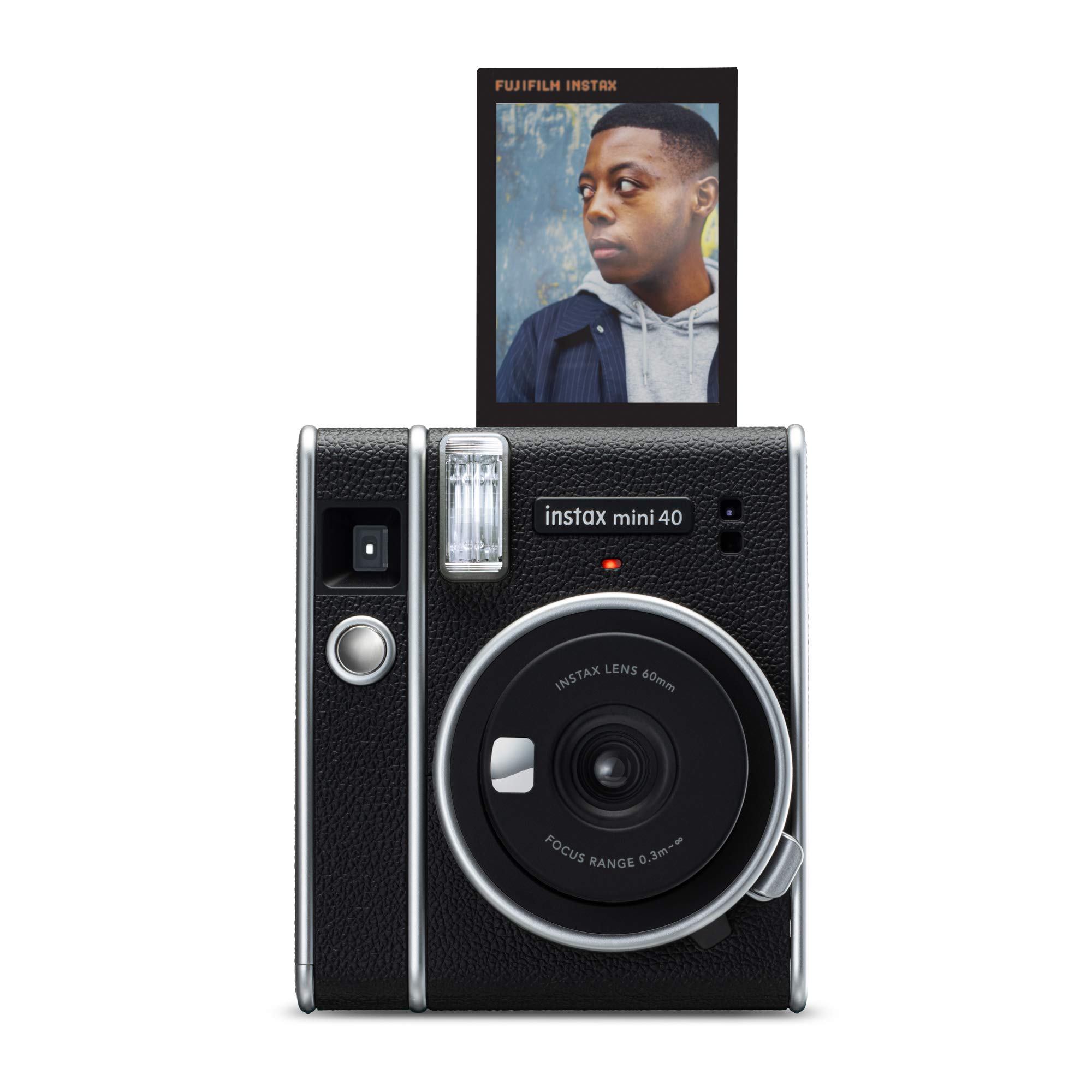 Fujifilm Instax Mini 40 Instant Camera - Black | Instant Film Camera for Travel, Parties & Memories | Perfect Gift for Teens & Adults