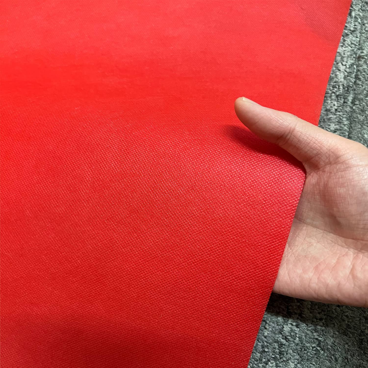 24 in x 15 ft Red Aisle Runner - Premium Wedding Carpet for Indoor/Outdoor Events, Movie Nights & Party Decorations - Perfect for Wedding Receptions, Bridal Showers & Home Theater Decor