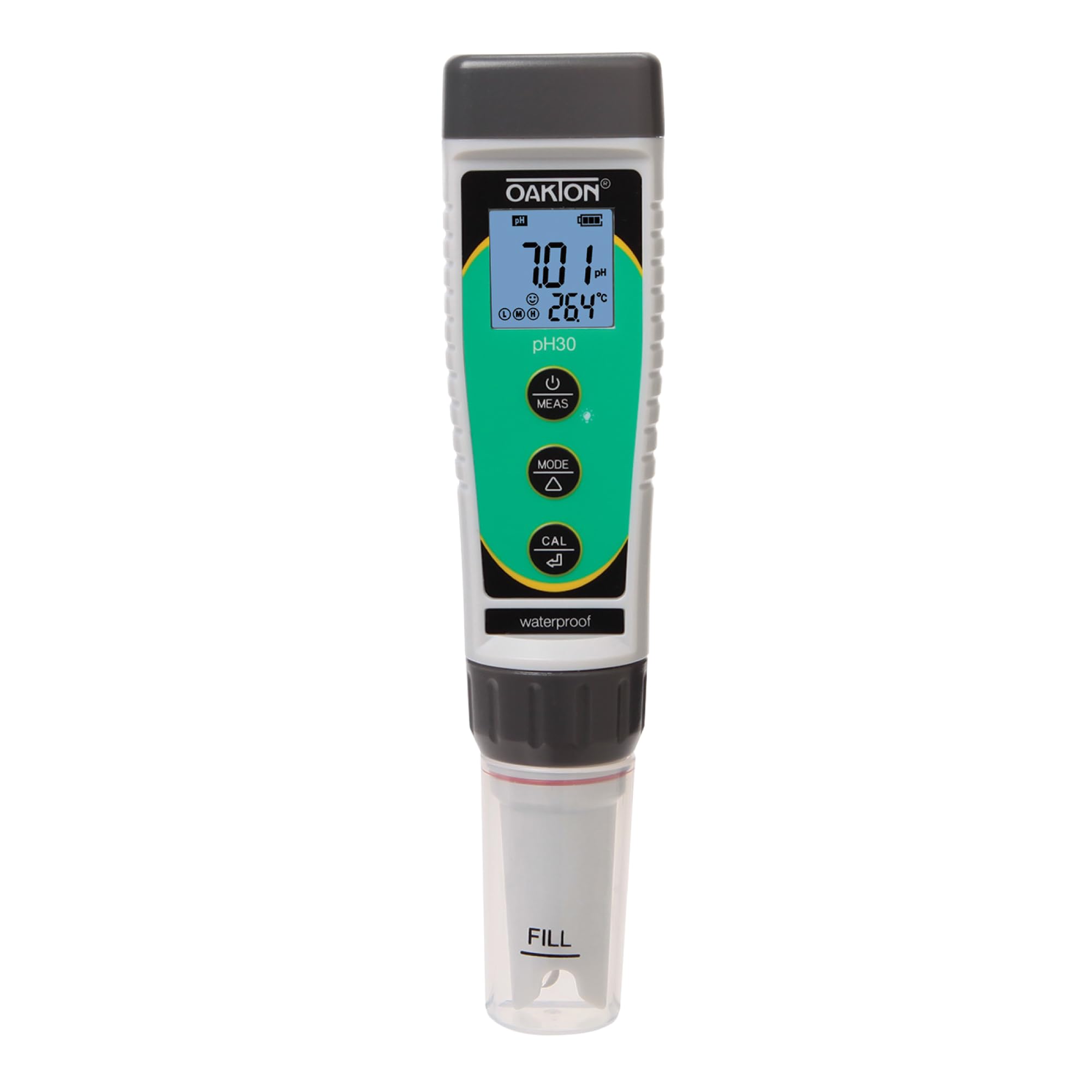 Oakton pHTestr 30 Waterproof pH Meter - Digital Pocket Tester for Water Quality, Aquariums, Pools & Hydroponics | Portable pH Measurement for Labs, Brewing & Outdoor Use