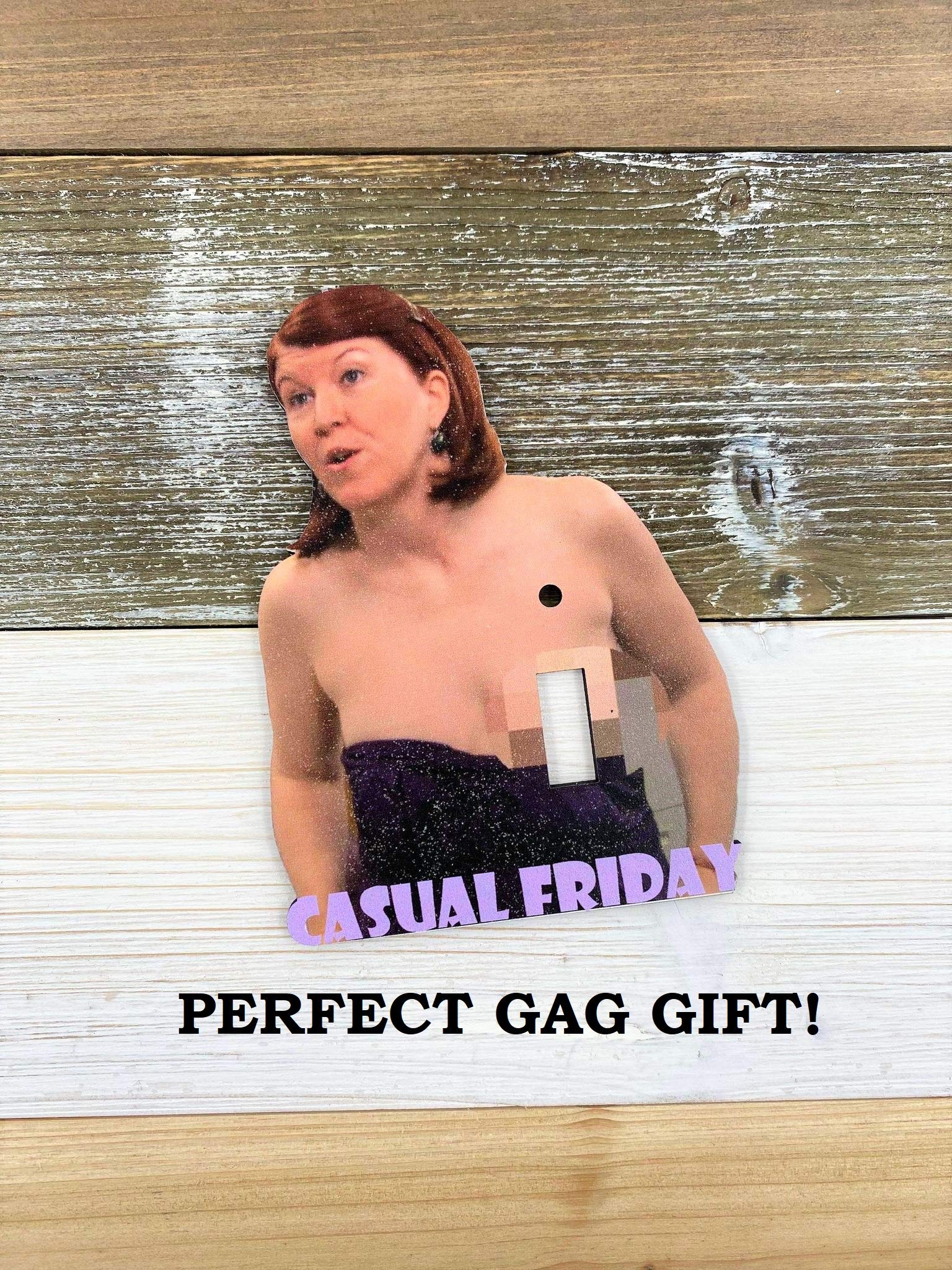 Funny Office Light Switch Cover - Meredith Palmer 'Casual Friday' Design - Standard Size 4.5 x 2.75 Inches - Perfect for Home, Office & Dorm Decor
