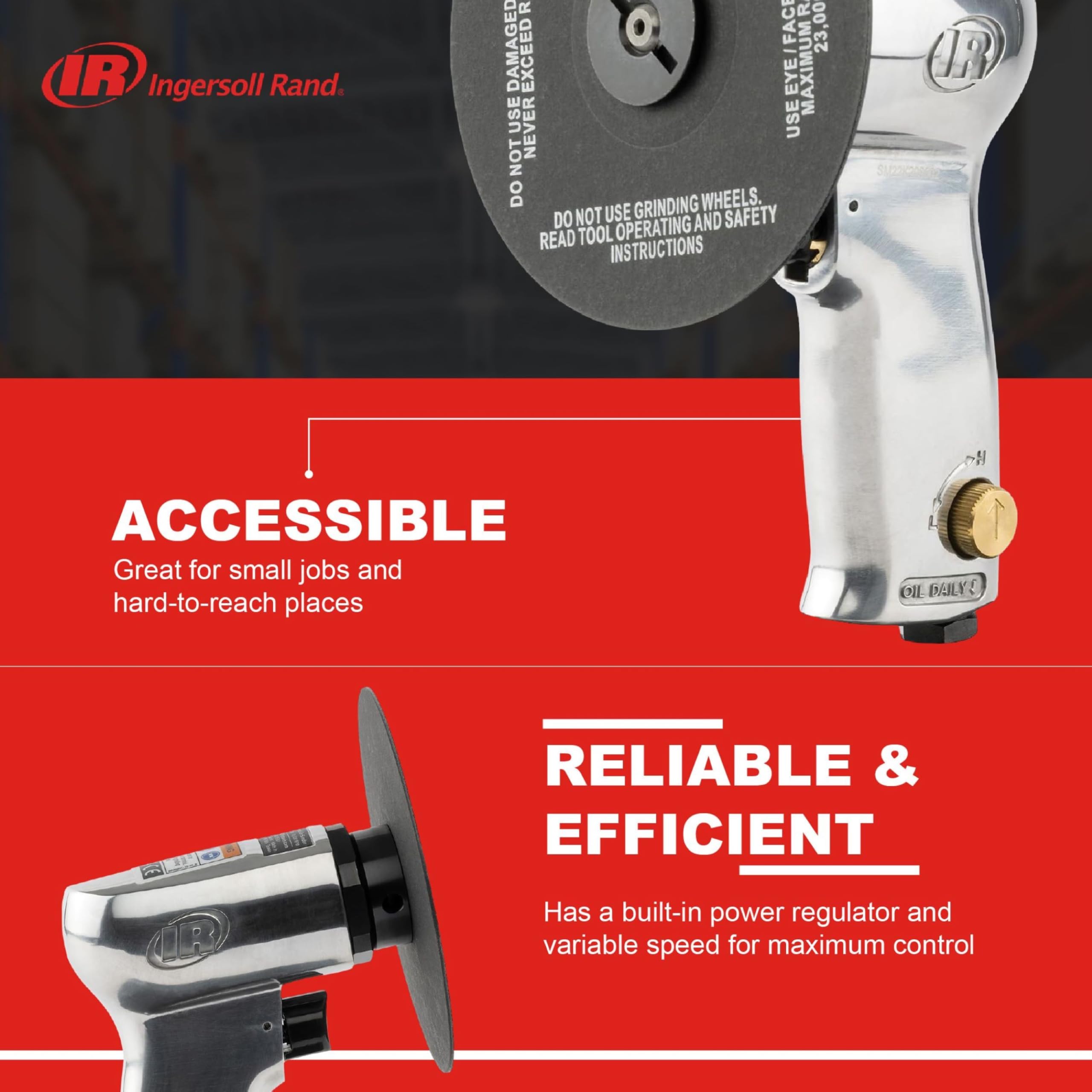 Ingersoll Rand 317-B Heavy Duty Air Sander - 3