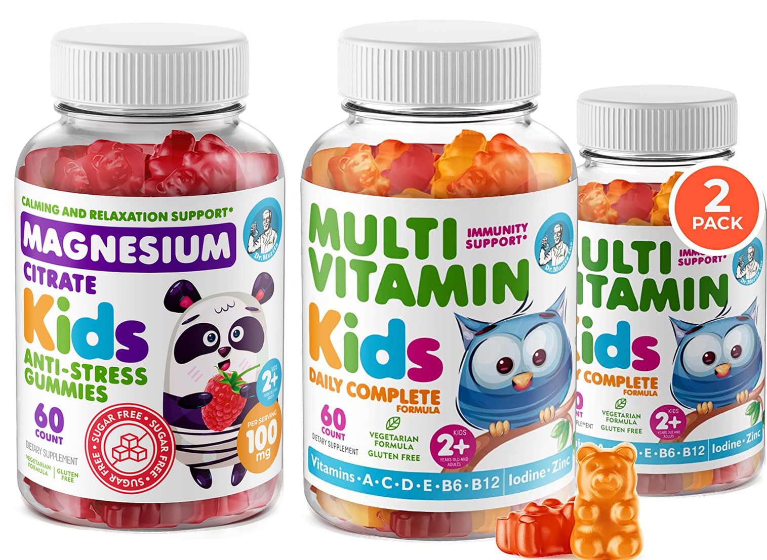 DR. MORITZ Ultimate Kid's Health Pack - Immune Support & Daily Wellness Vitamins for Children - Perfect for School, Travel & Active Lifestyles