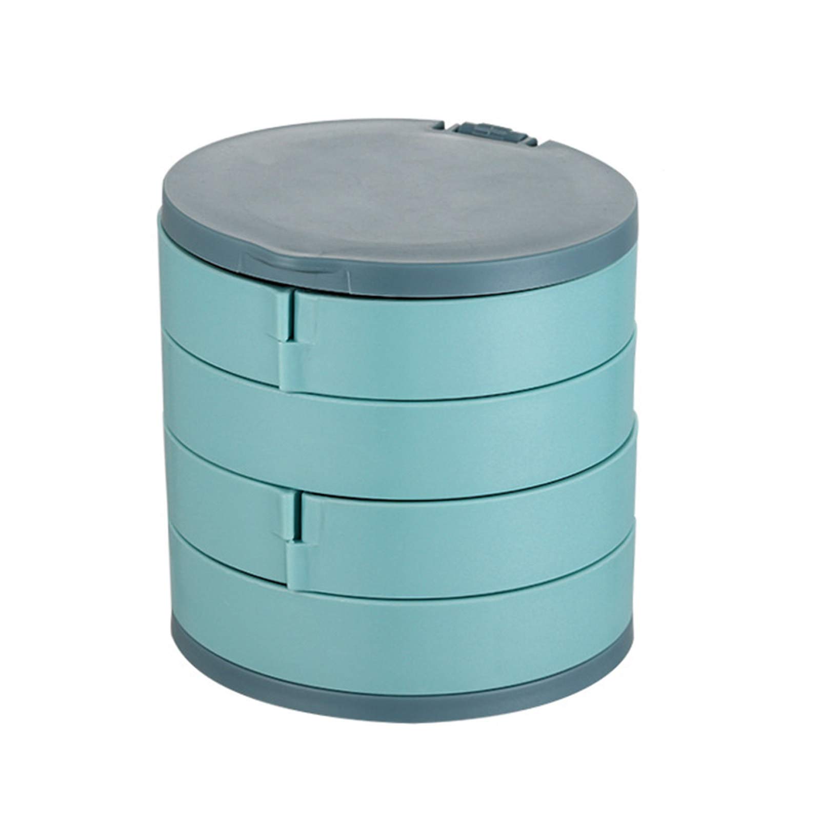 Rotating Jewelry Organizer Box - 4 Compartment Waterproof Jewelry Storage with Spinning Design for Necklaces, Rings & Earrings - Perfect Wedding Gift & Jewelry Holder for Travel, Home Vanity & Bridal Shower