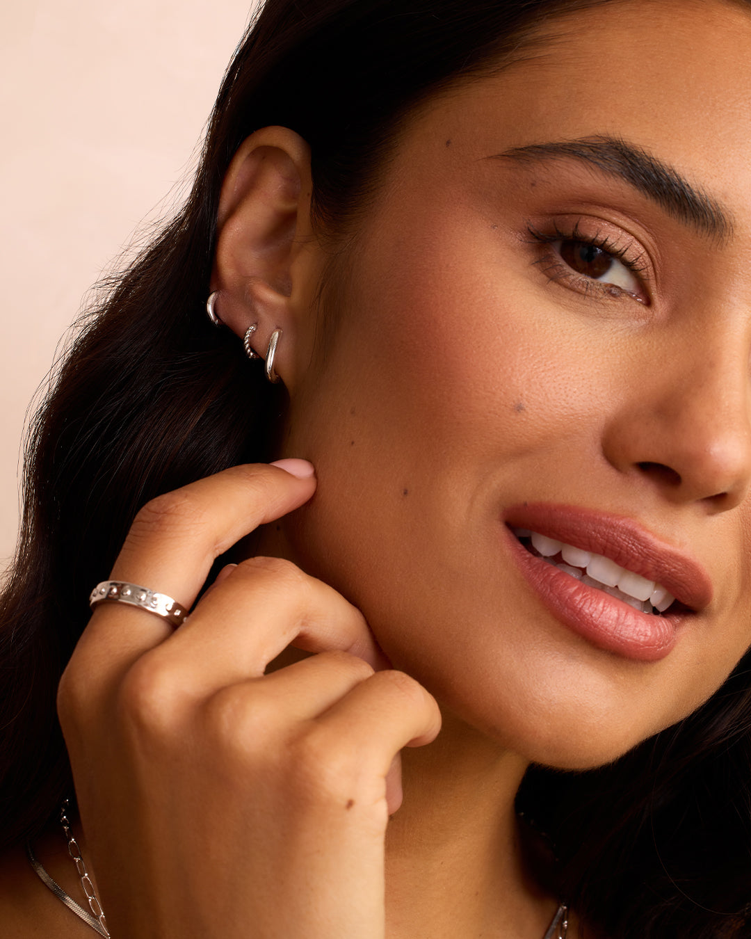 Sterling Silver Huggie Hoop Earrings for Women - Minimalist Single Hoop Earrings for Everyday Wear | Perfect for Work, Date Night & Casual Outfits