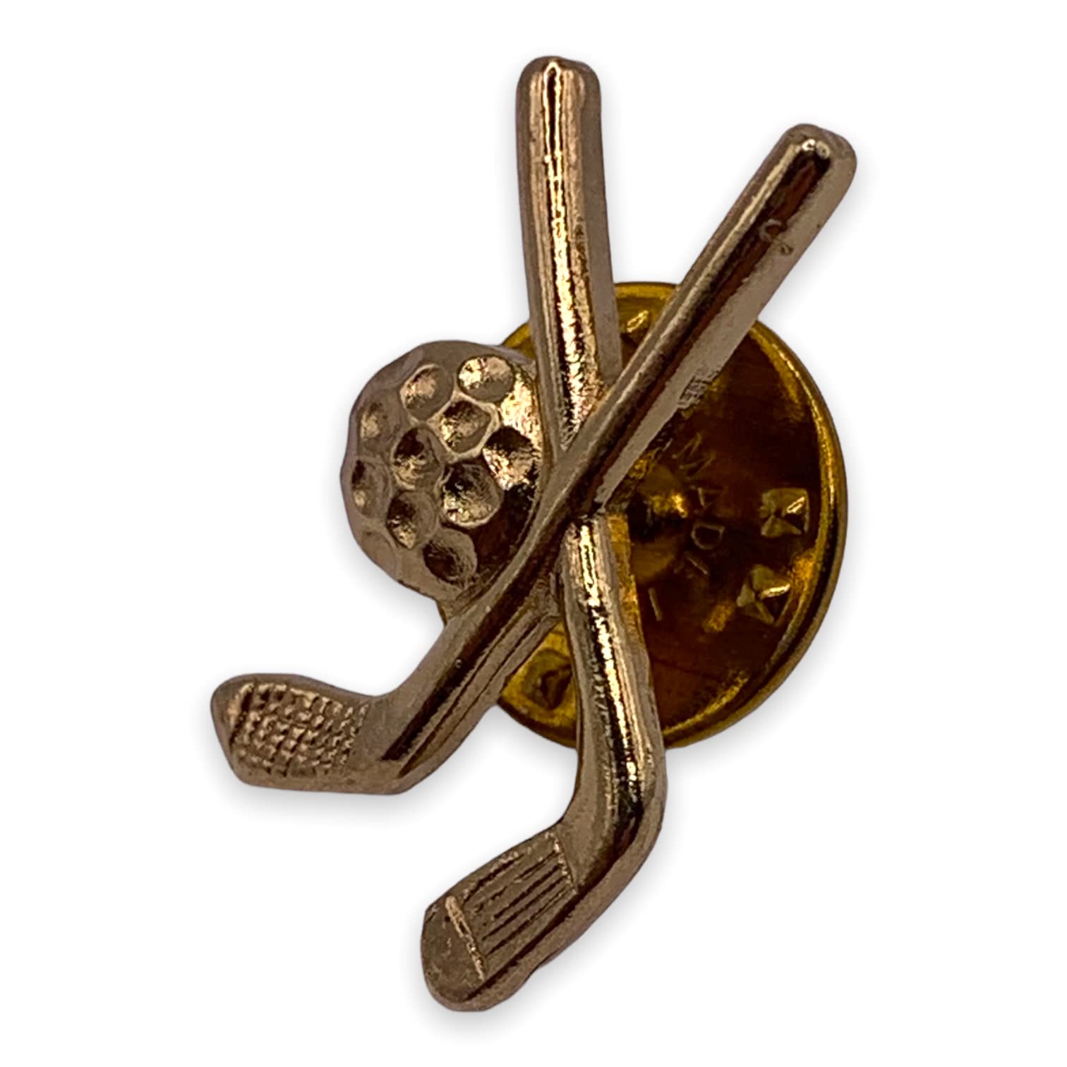 Gold Golf Lapel Pin - 10-Pack for Backpacks & Sport Hats | Golf Accessories