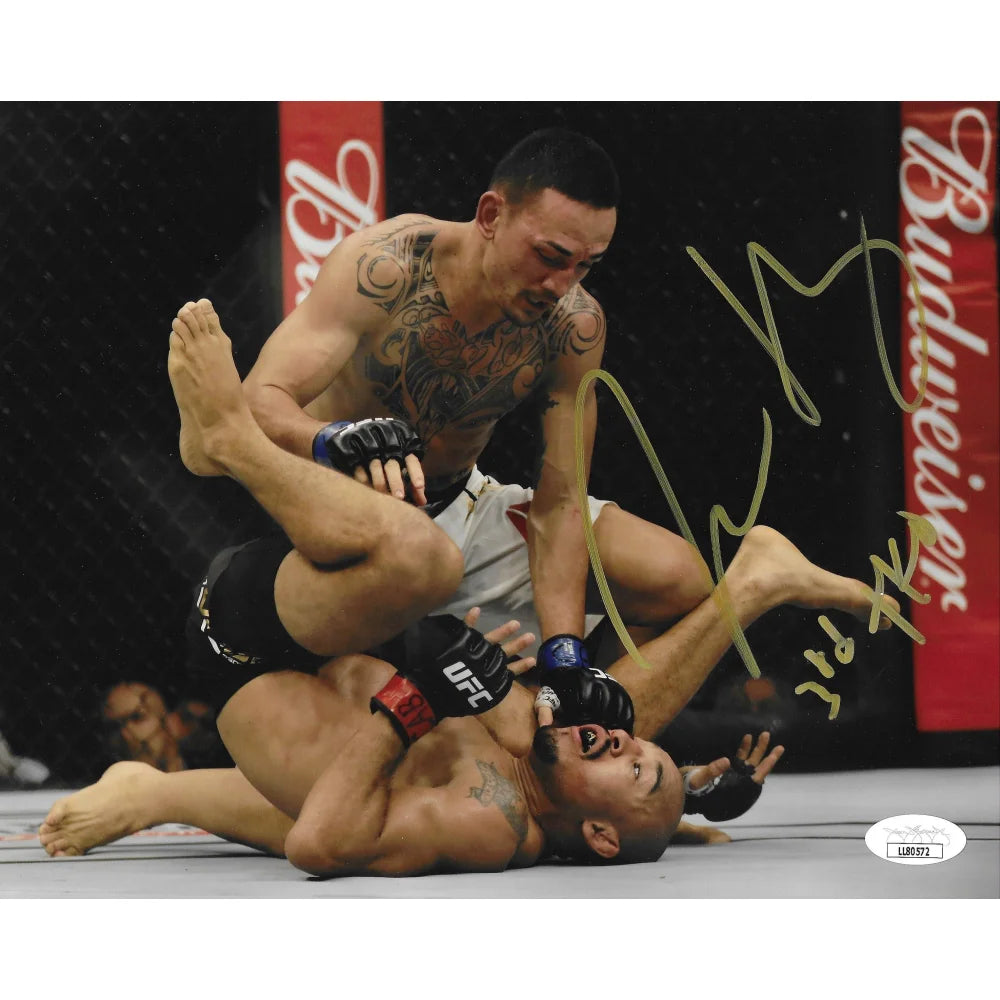 Max Holloway Autographed 8x10 Photo with JSA COA - UFC MMA Signed Memorabilia - 