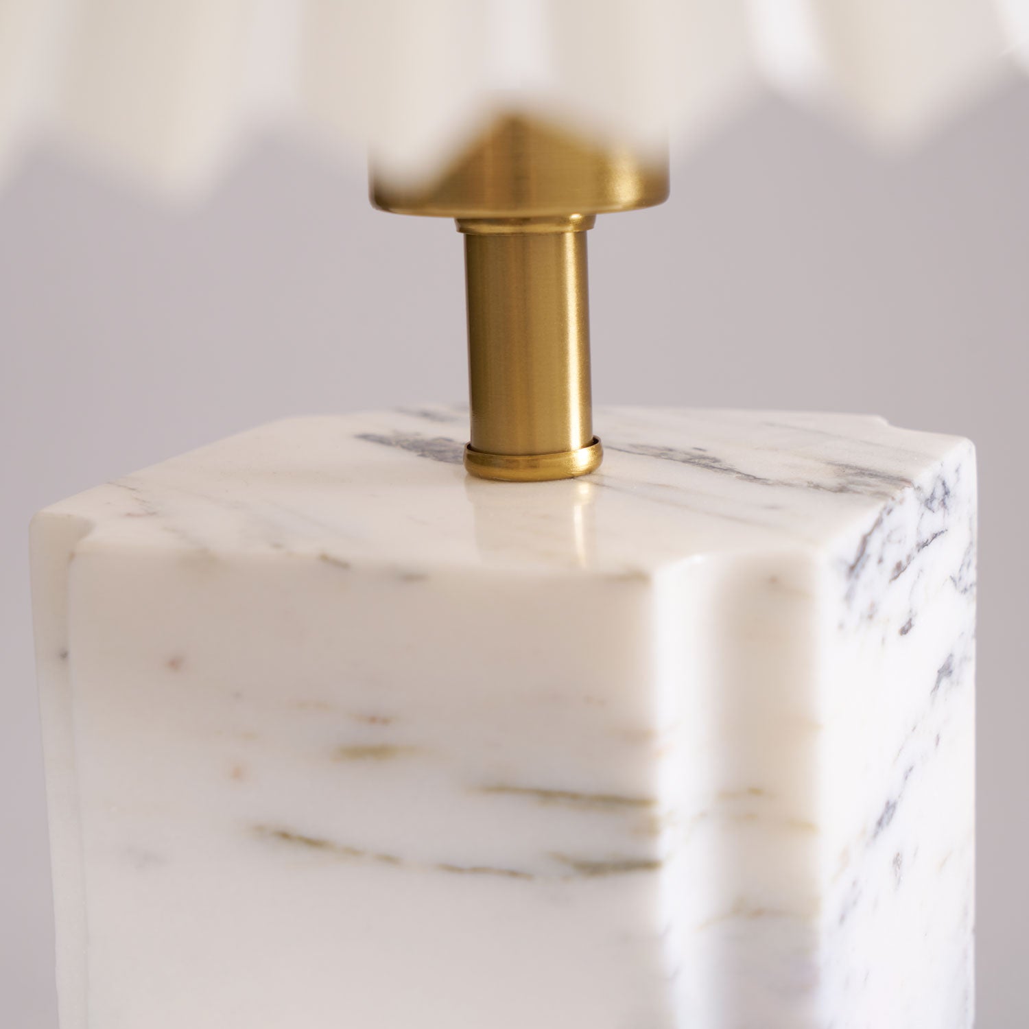 Bianca Marble Table Lamp - Elegant Home Decor Lighting for Bedroom, Living Room & Office | Dimmable LED Desk Lamp with Natural Stone Base
