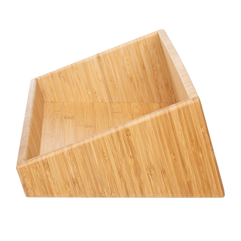 20 x 12 x 7 Inch Natural Bamboo Bread Box - Sustainable Wood Bread Keeper & Pantry Organizer for Kitchen Countertop Storage | Perfect for Storing Bread, Pastries, Fruits & More | Eco-Friendly Kitchen Storage Solution