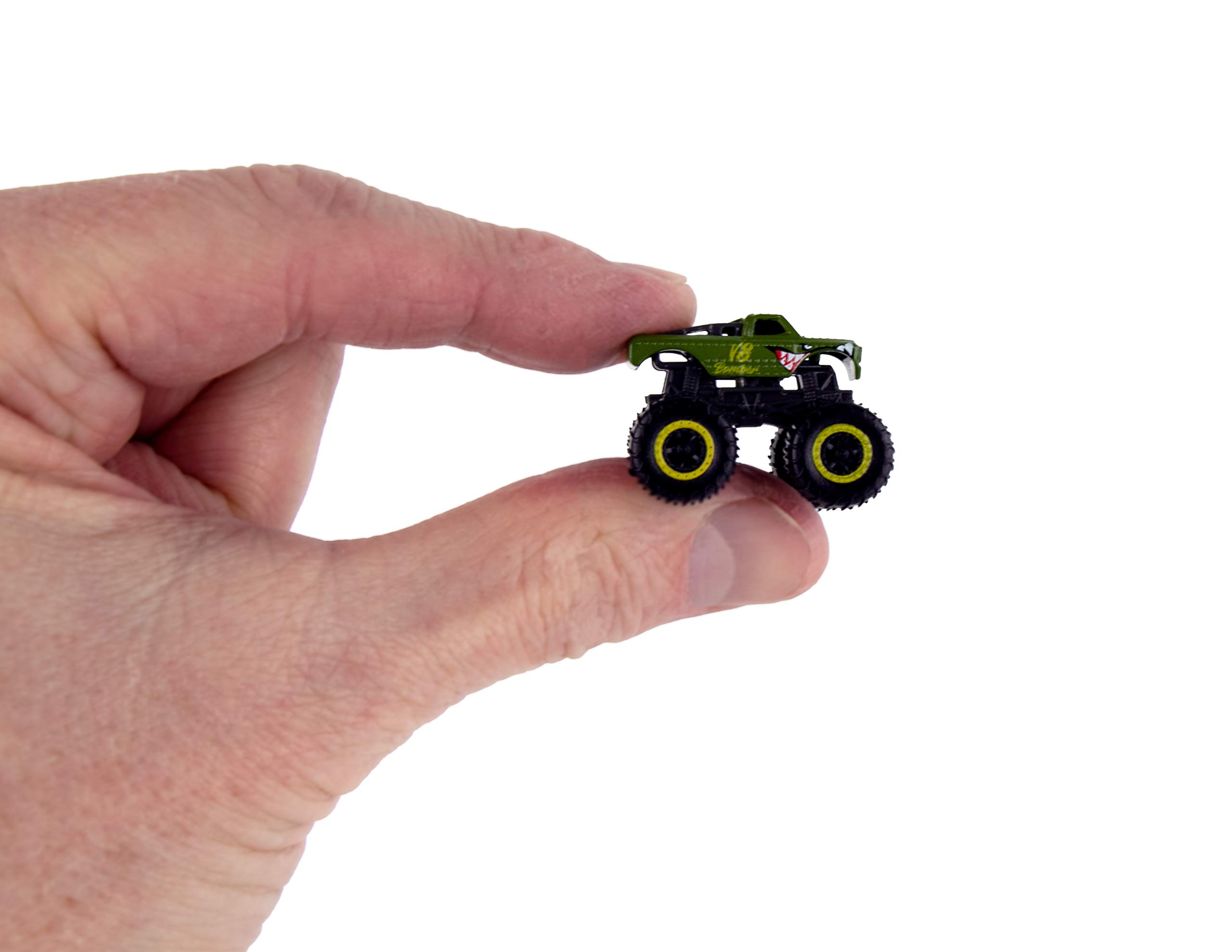 World's Smallest Hot Wheels Monster Trucks Series 2 - Miniature Die-Cast Toy Car Collection (Blue, 529) - Perfect for Kids' Playtime, Collectors & Gift Giving