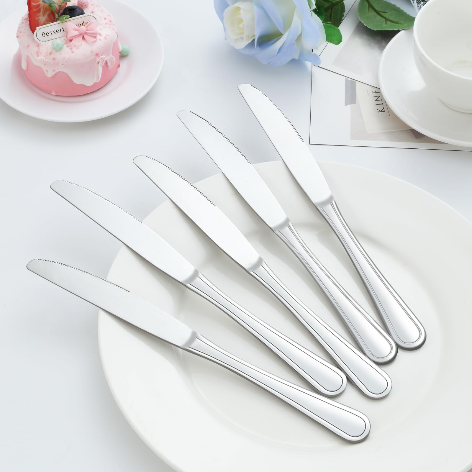 24-Piece Stainless Steel Dinner Knife Set - 9
