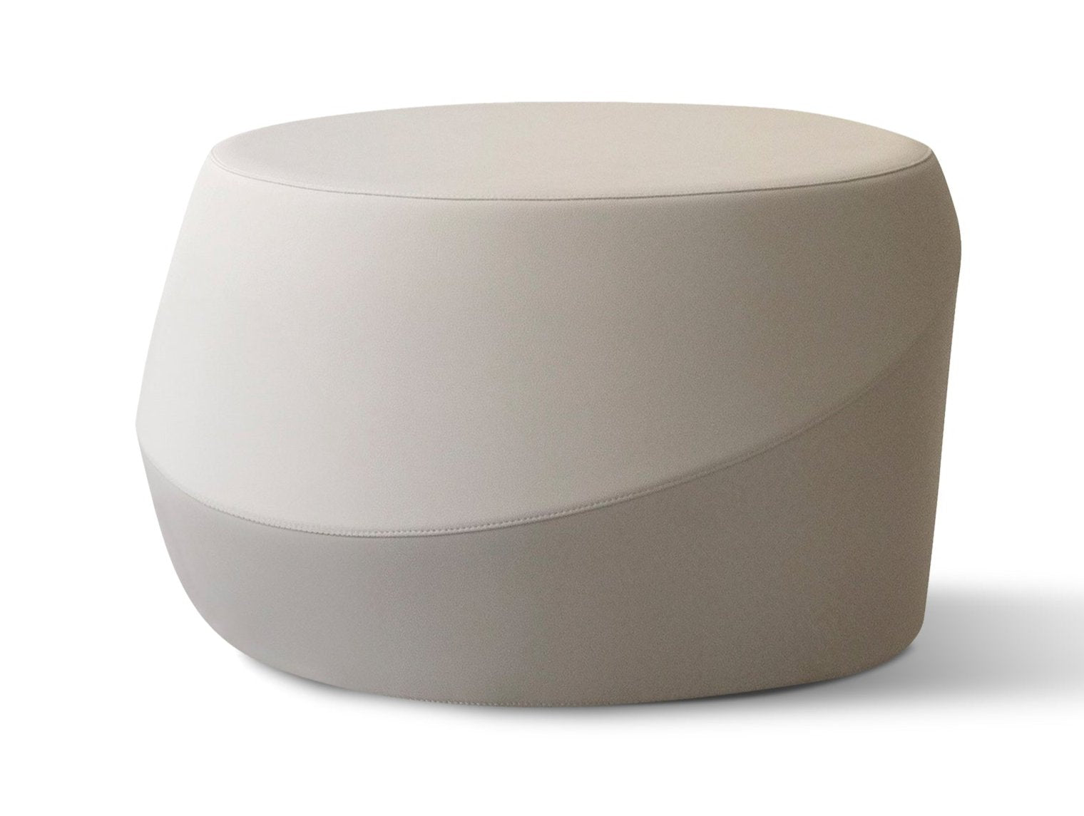 Giro Pouf by Casamania - Modern Round Ottoman Stool for Living Room, Bedroom & Office - Versatile Footrest, Extra Seating & Home Decor Accent