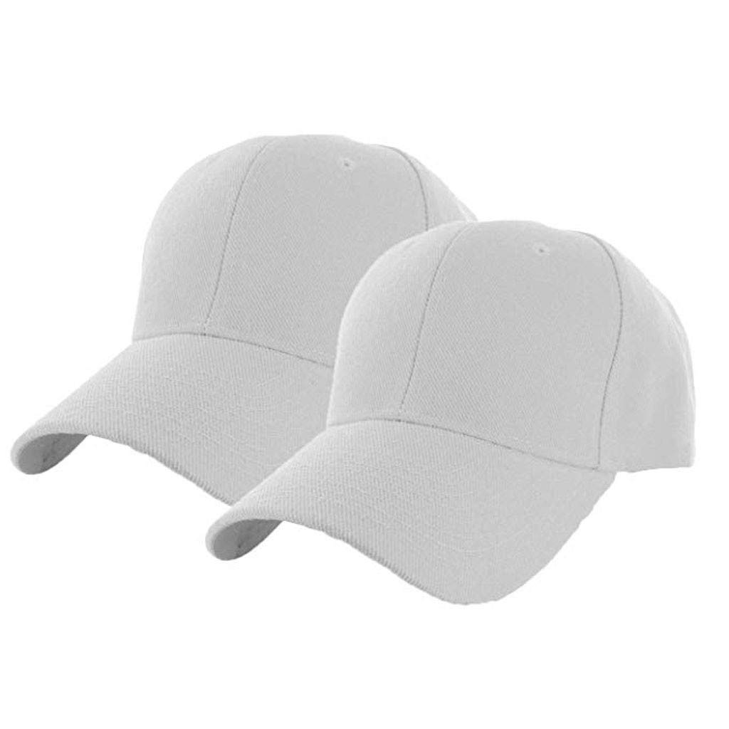 MANHONG 2-Pack Men's Casual Baseball Caps - Breathable Summer Solid Color Sports Hat for Outdoor Activities | Perfect for Baseball Games, Hiking & Beach Outings