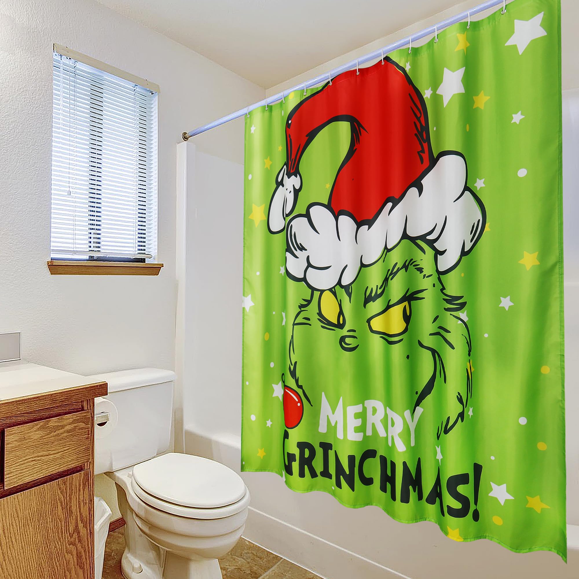 Festive Christmas Shower Curtain Set - 72