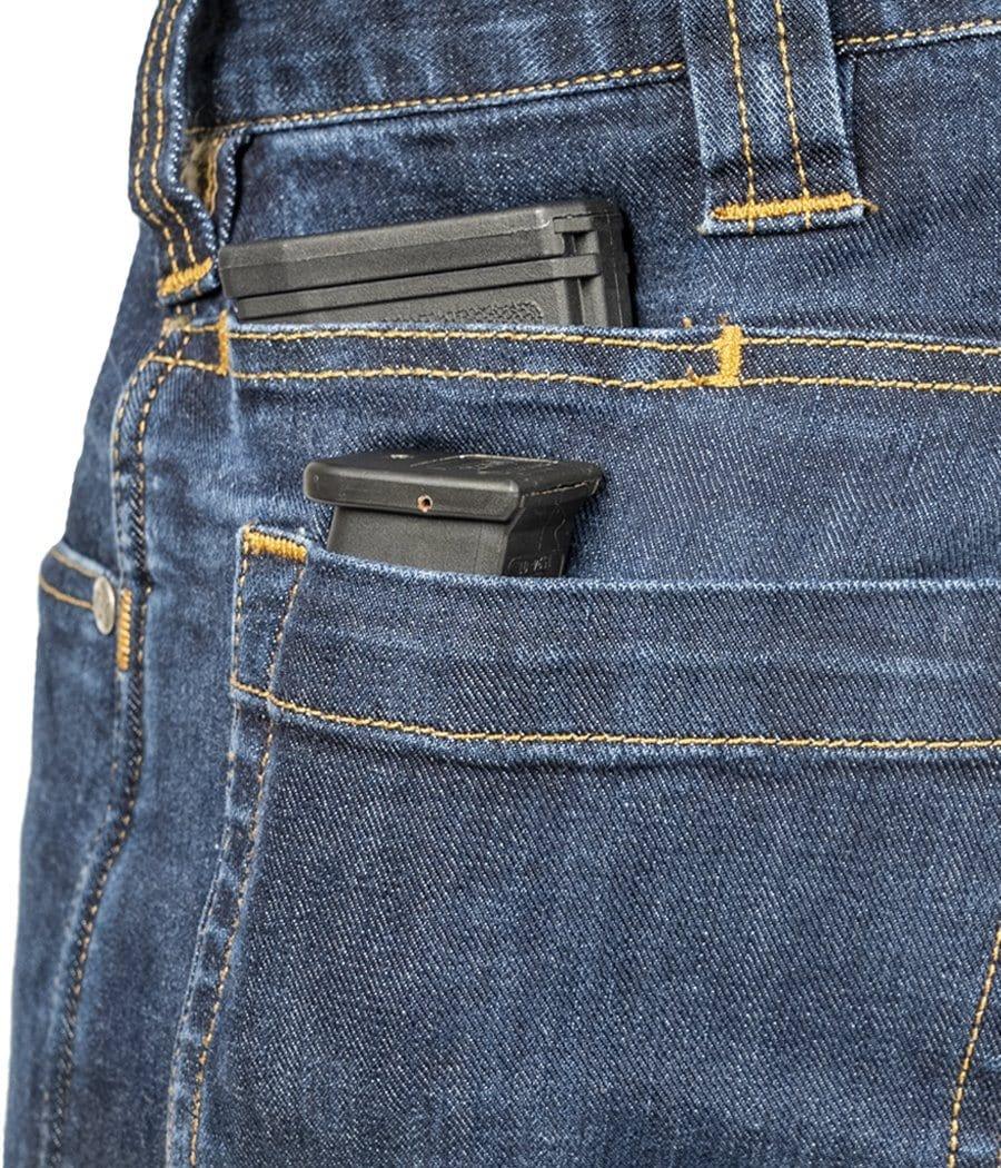 Asset Tactical Jeans for Men - Durable Military Work Pants with Stretch & Utility Pockets | Perfect for Outdoor, Hiking, Work & Tactical Operations