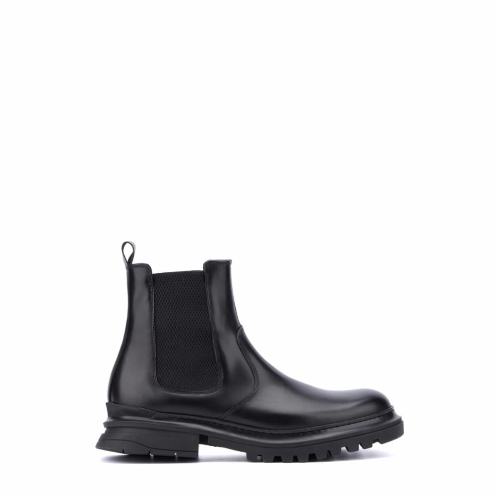 Aquatalia Enrico Men's Waterproof Leather Boots - Black - Comfortable & Durable for Outdoor, Work & Casual Wear