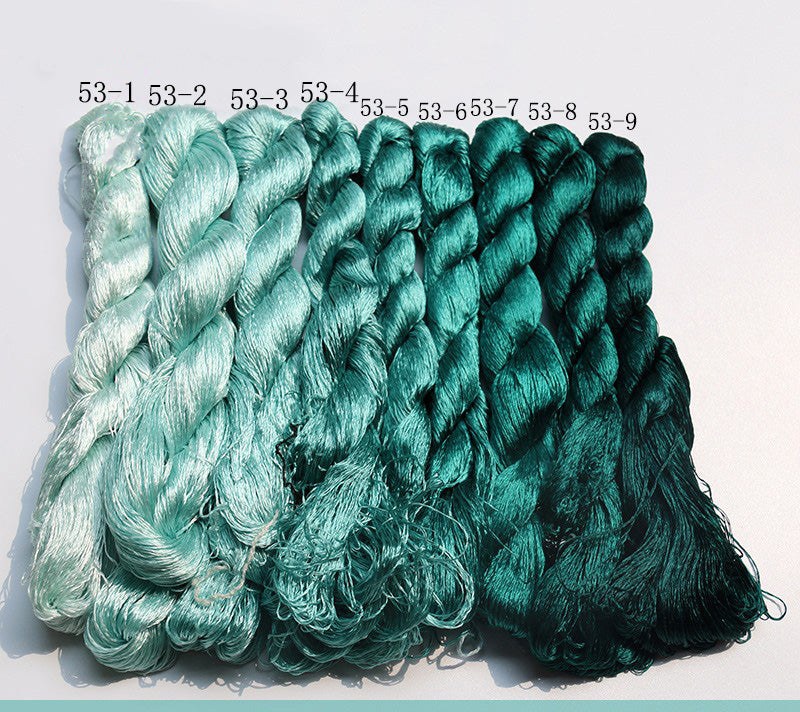 400m Suzhou Embroidery Mulberry Silk Thread (053) - Premium Hand Embroidery Thread for DIY Crafts, Sewing & Fabric Art Projects
