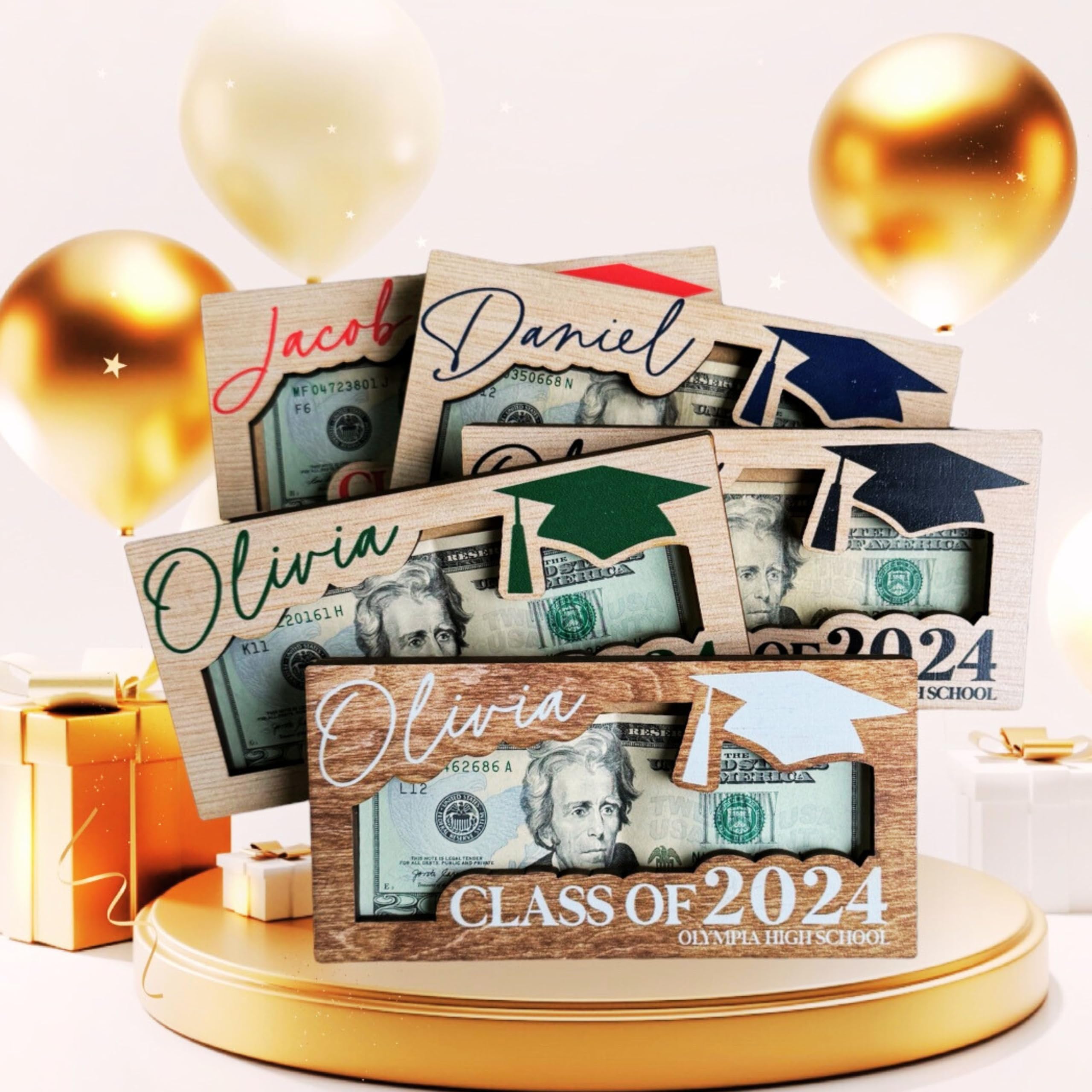 2025 Graduation Money Holder Card - Personalized Graduation Gift for Class of 2025 - Unique Money Card for Graduates - Perfect for High School & College Graduation Gifts