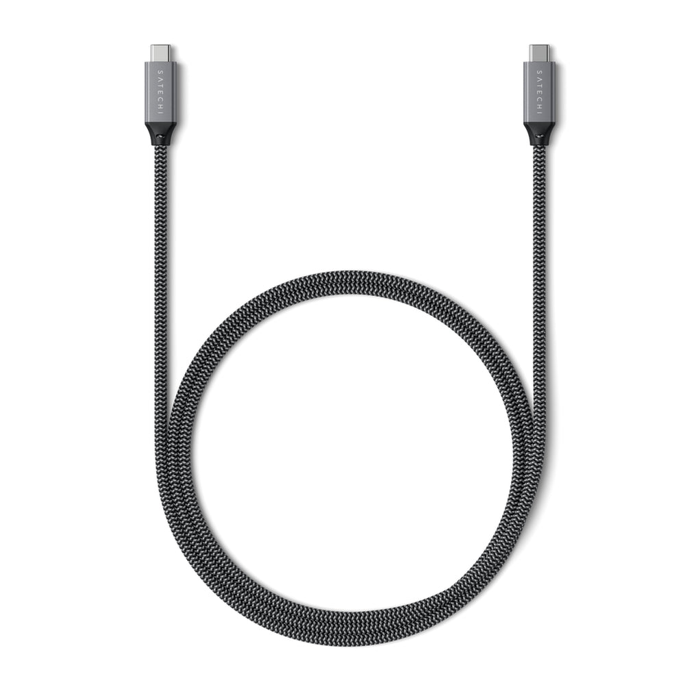 Satechi USB 4 USB-C to USB-C Cable 100W 40Gbps Fast Charging & Data Transfer for MacBook Pro, iPad Pro, Galaxy S23 - Perfect for Home Office & Travel Accessories