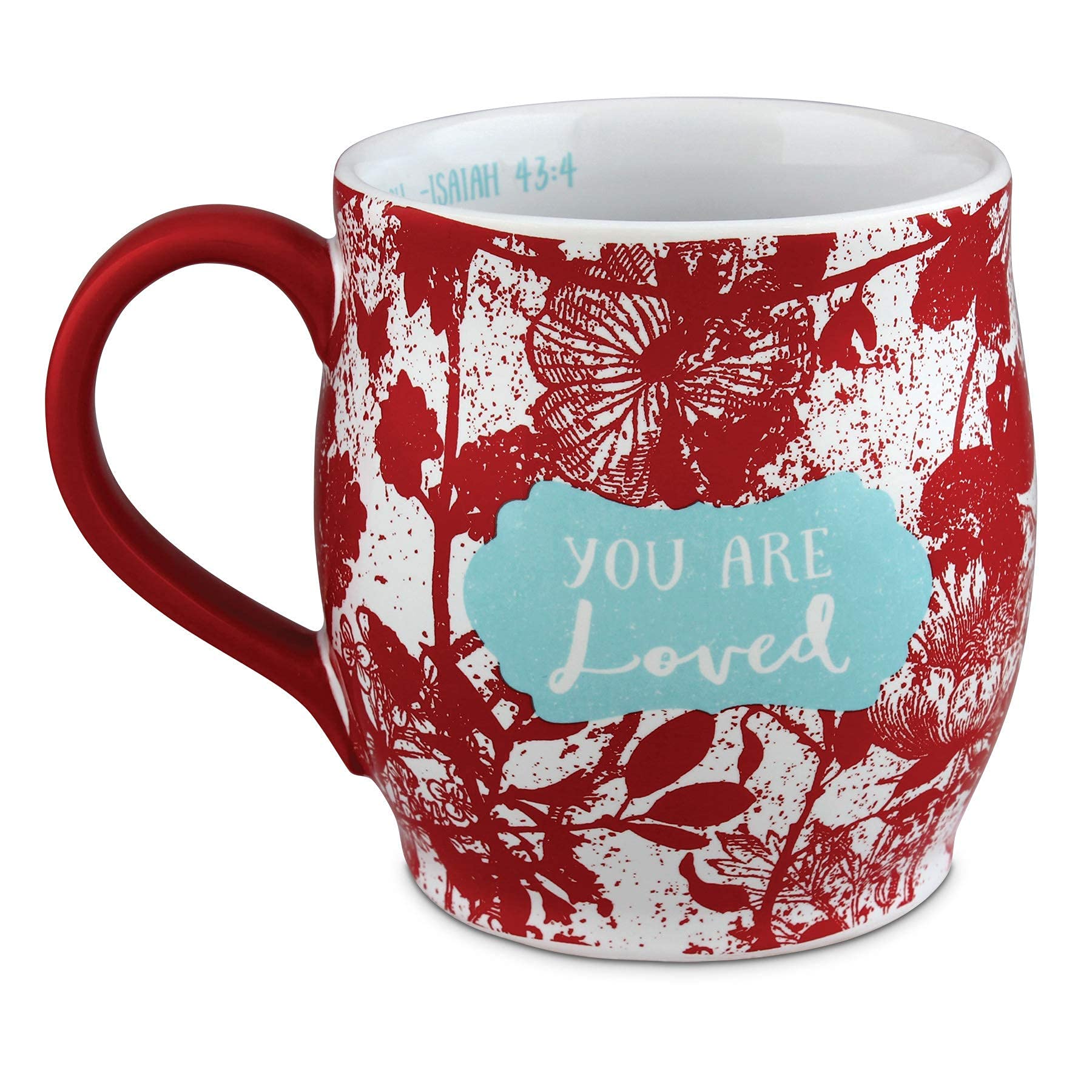 Inspirational Christian Coffee Mug - 13oz Ceramic Floral Design with Uplifting Affirmations - Perfect for Daily Devotion, Prayer & Bible Study