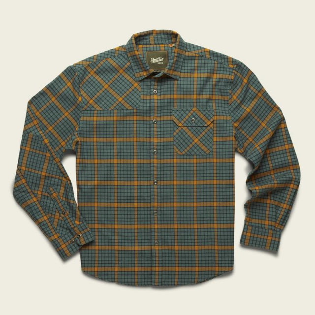 Men's Harkers Flannel Shirt - Soft Plaid Long Sleeve Button Down for Casual Wear & Outdoor Activities