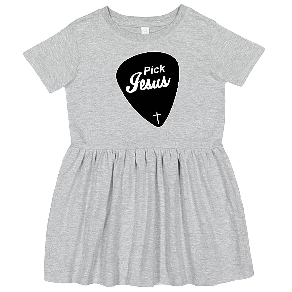 Inktastic Pick Jesus Christian Toddler Dress - Cute Biblical Outfit for Church, Sunday School & Family Gatherings