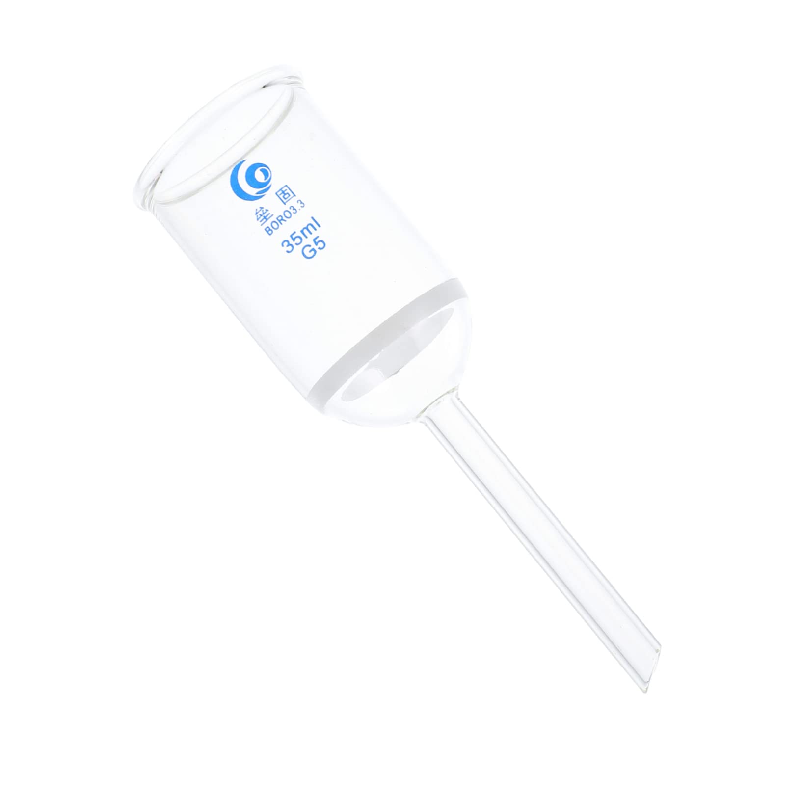 Artibetter 35ml Acid-Resistant Glass Funnel with G5 Sand Filter - Premium Lab Equipment for Chemistry Experiments & University Research | Ideal for Filtration, Distillation & Scientific Applications