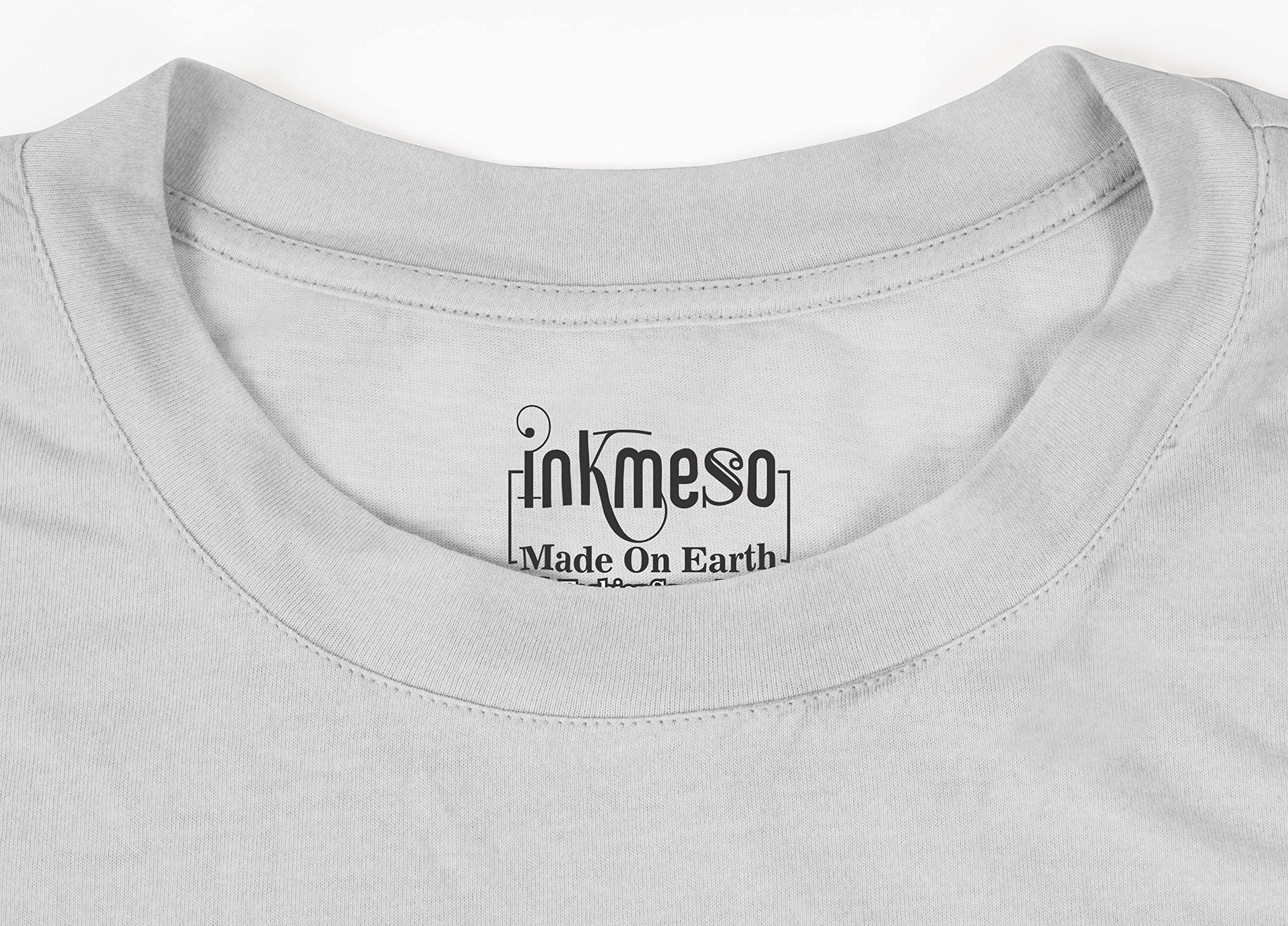 **Inkmeso Men's Half Sleeve T-Shirt - Loose Fit Casual Printed Tee for Beach, Holiday & Everyday Wear - Comfortable Summer Shirt**
