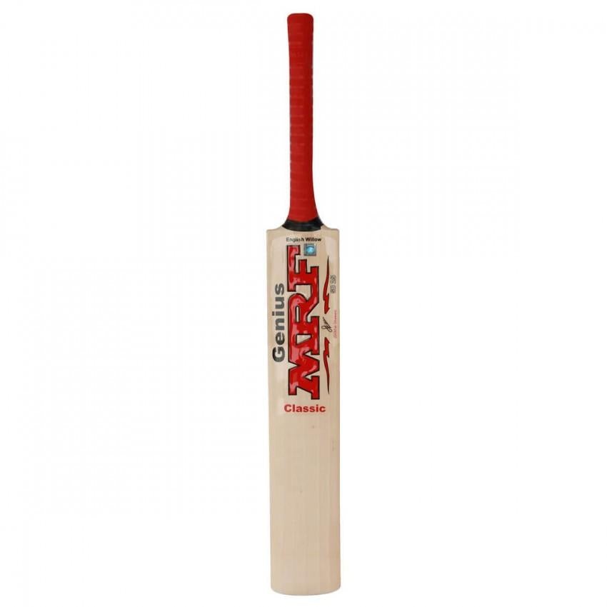 MRF Genius Grand Edition Junior English Willow Cricket Bat - Lightweight & Durable for Youth Players - Perfect for Practice, Matches & Training Sessions