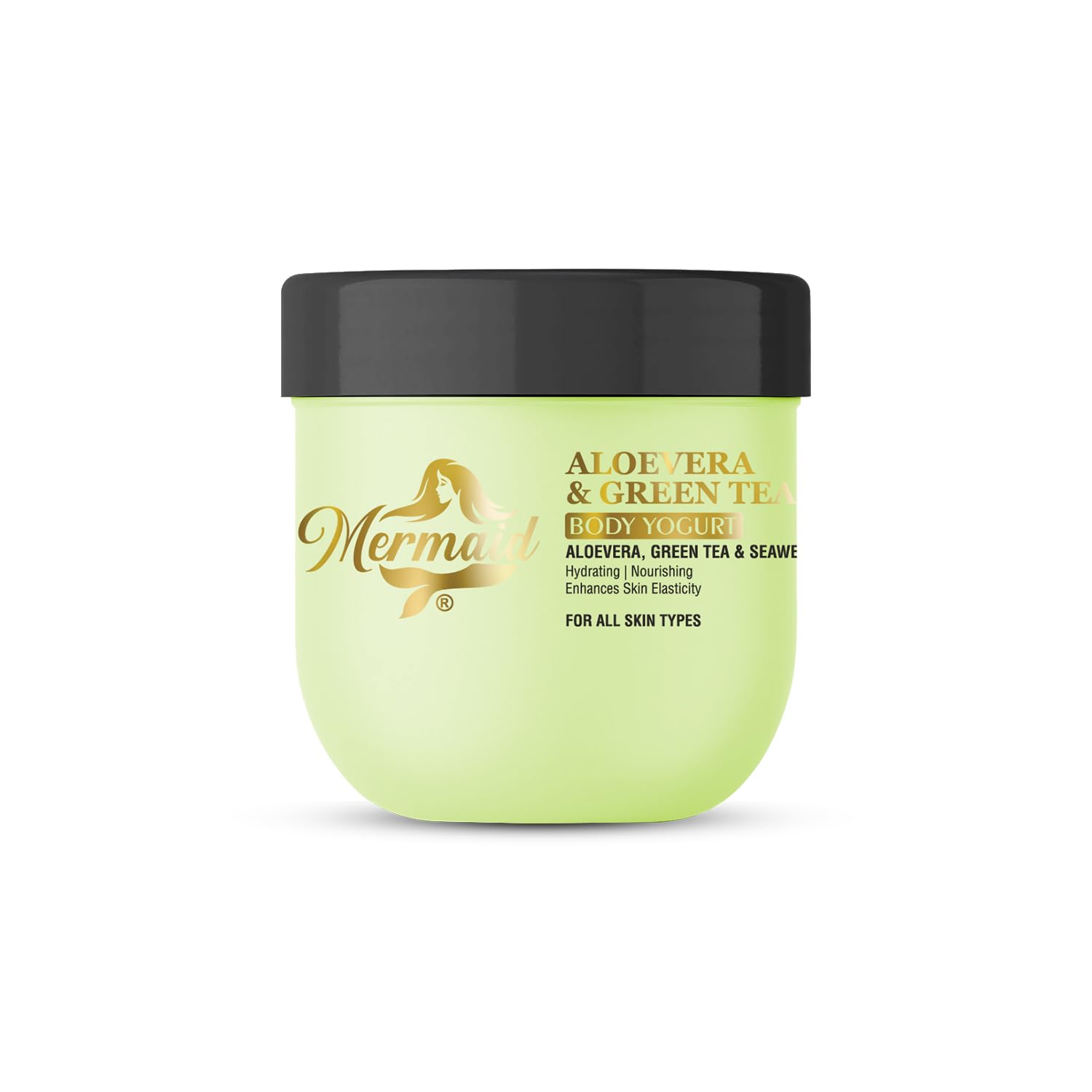 Organic Aloe Vera & Green Tea Body Yogurt for Hydration & Glow - Perfect for Dry Skin Care & Post-Sun Soothing