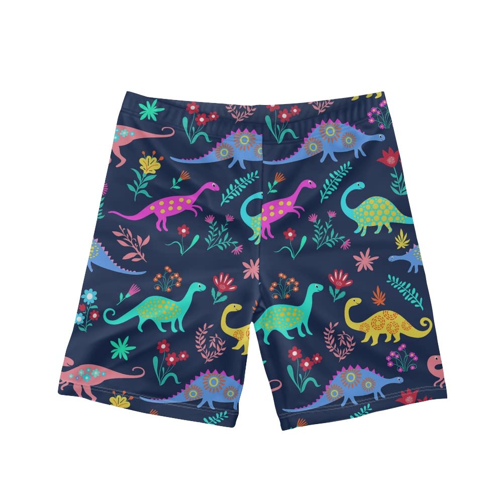 UNICEU Boys Swim Shorts - Cartoon Shark Dolphin Print Quick-Dry Boardshorts for Kids 5-14 Years | Beach, Pool & Summer Water Activities