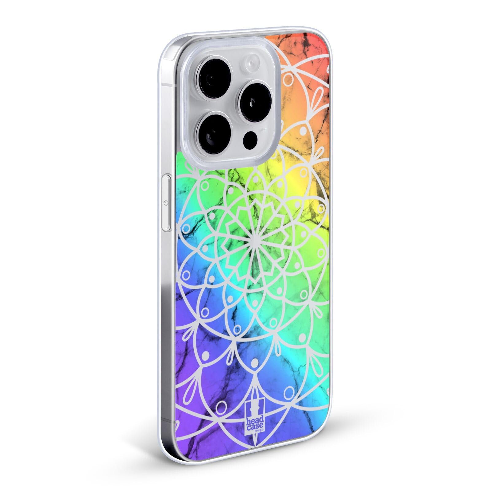 Rainbow Marbles & Mandala Soft Gel Phone Case for Apple iPhone XR - Protective, Non-Slip Cover with Artistic Design for Everyday Use, Travel, and Work