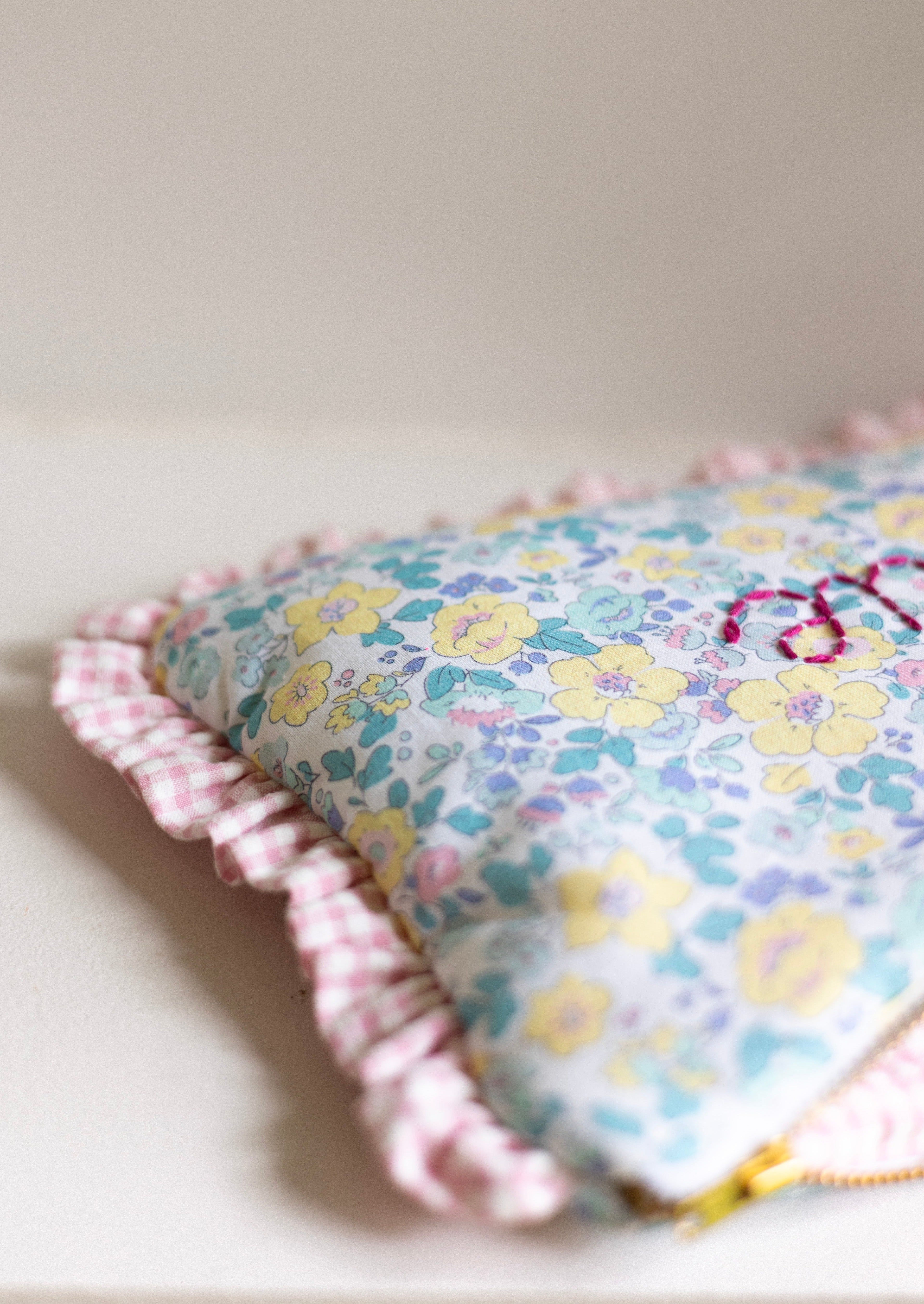 Summer Flowers Zipped Pouch - Cute & Stylish Cosmetic Bag for Women | Perfect for Makeup, Travel & Daily Essentials