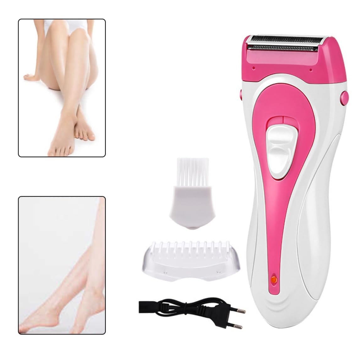 Women's Electric Shaver & Epilator - Rechargeable Hair Removal Trimmer for Legs, Arms, Underarms & Body - Smooth Skin at Home or Travel - Perfect for Quick Grooming Before Beach, Gym or Date Night