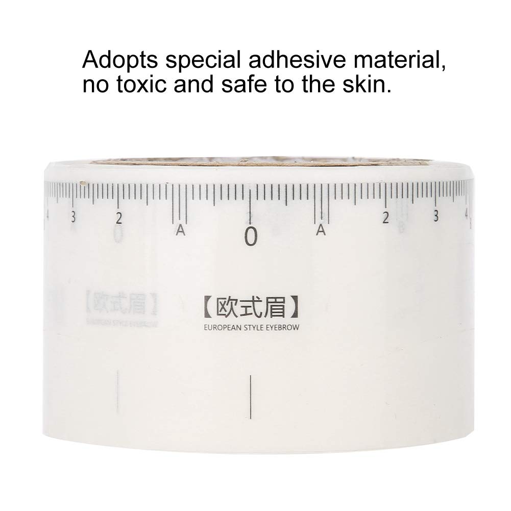 50Pcs Disposable Eyebrow Stencil Stickers - Precise Microblading Measuring Tool for Perfect Eyebrow Shaping | Ideal for DIY Makeup, Salon Professionals & Beauty Beginners | Great for Eyebrow Tattoo, Makeup Practice & Gifts