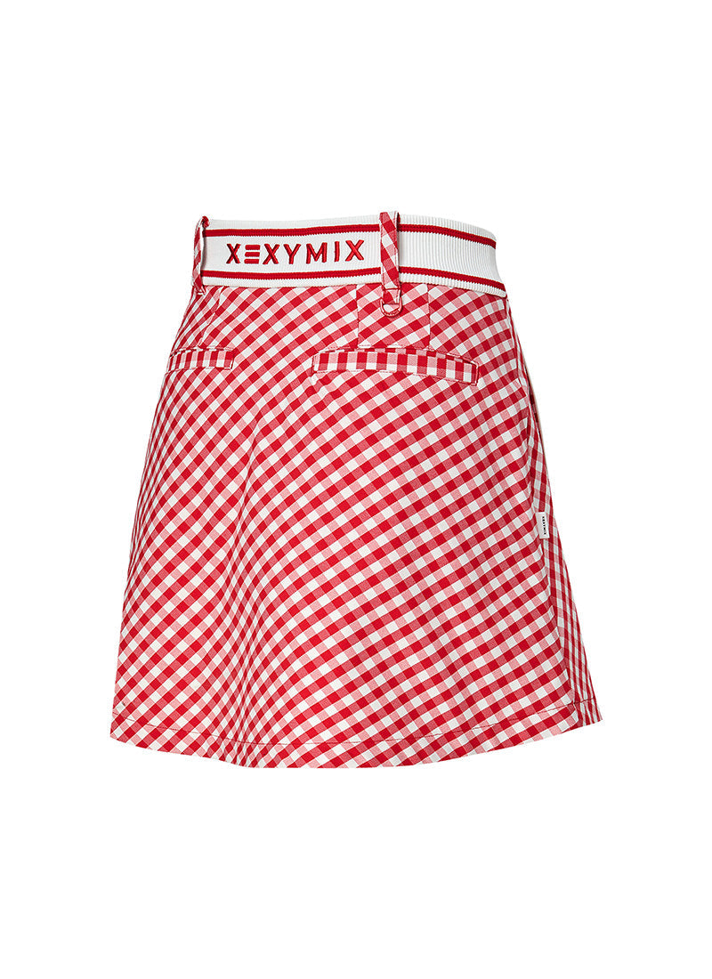 Stylish Check Flare Skirt for Women - Trendy Plaid A-Line Skirt | Perfect for Office, Party & Casual Outfits
