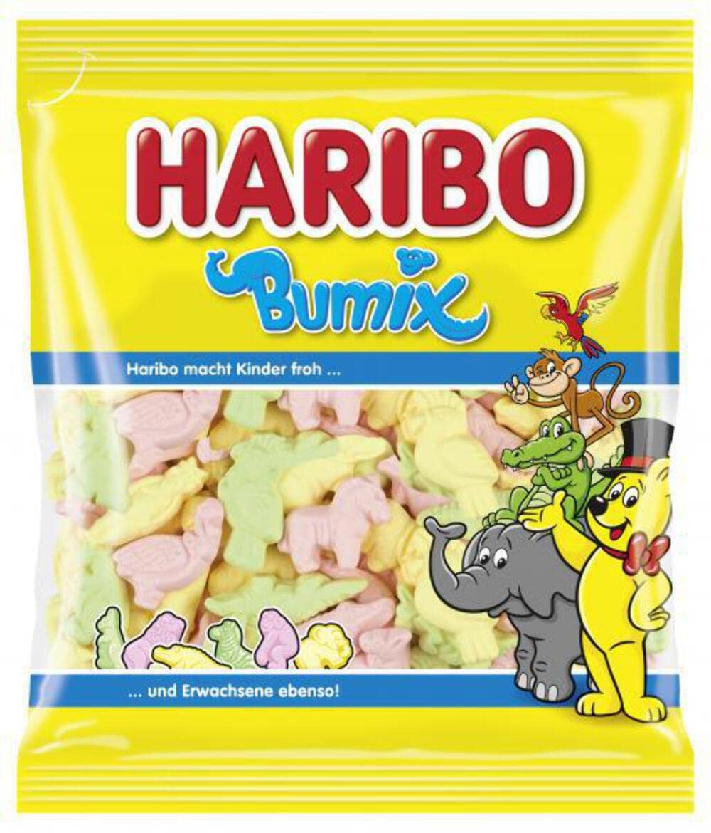 HARIBO Bumix Gummy Candy - 6.1oz Pack of Assorted Fruit Flavors - Perfect for Parties, Snacks & Lunchboxes
