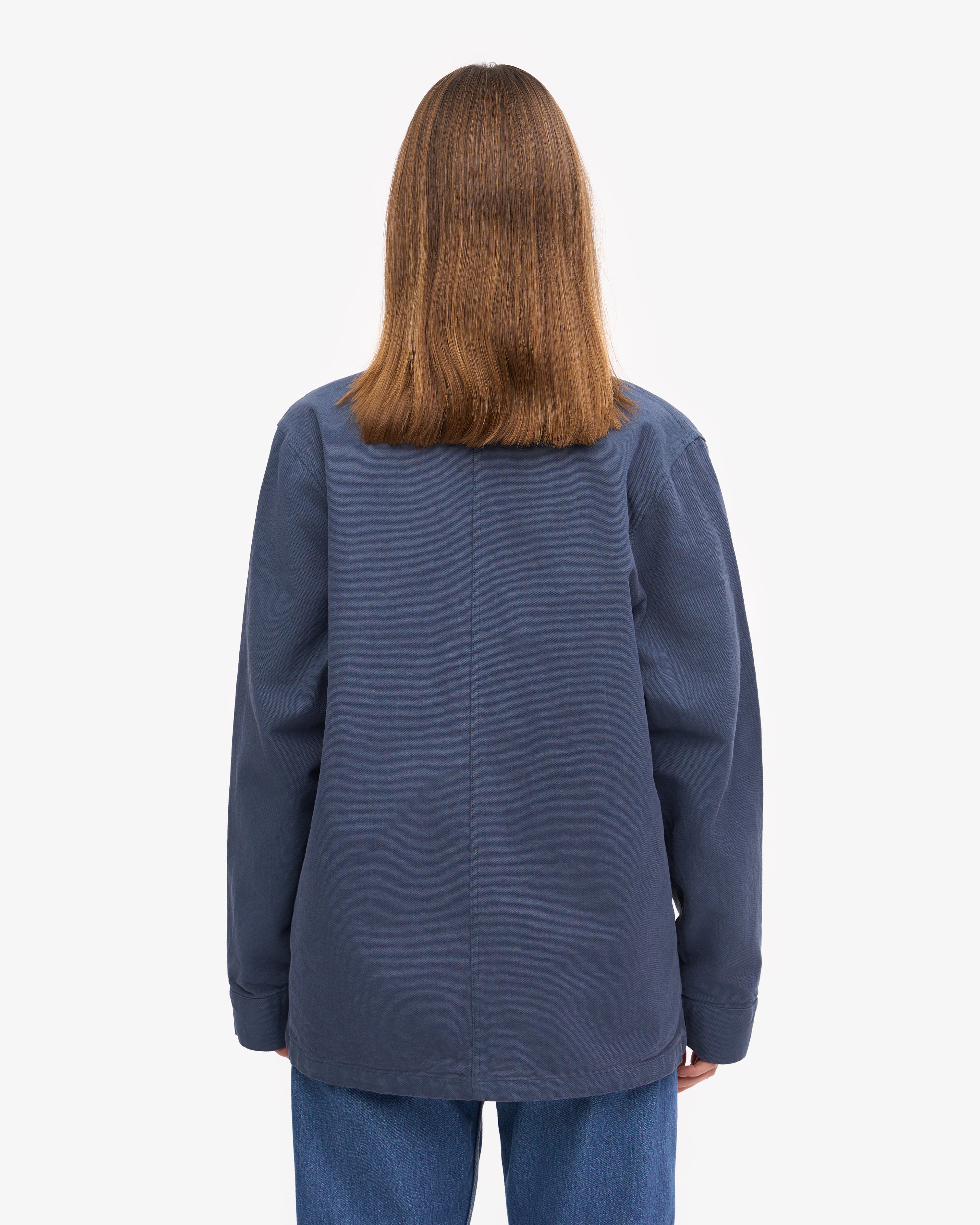 Premium Organic Cotton Workwear Jacket for Men & Women - Petrol Blue - Durable & Comfortable for Outdoor Jobs, Construction & Casual Wear