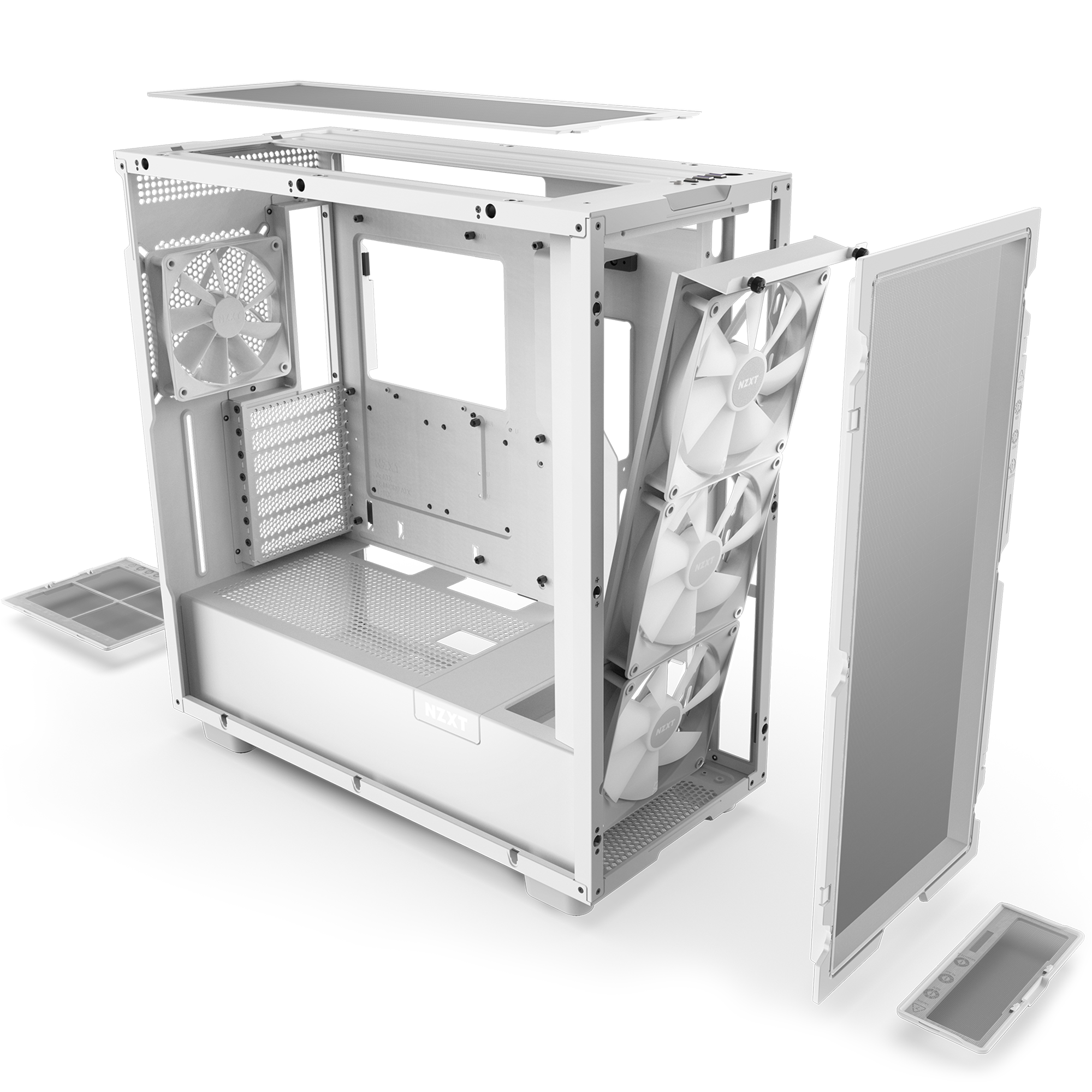 H7 Flow RGB PC Case (2023) - High Airflow Mid-Tower with Tempered Glass & RGB Lighting - Perfect for Gaming Rigs & Custom Builds
