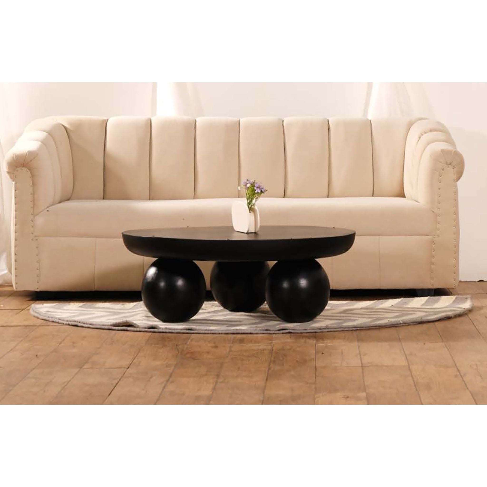 Modern Black Bela Coffee Table - Stylish & Durable Living Room Furniture for Home Decor, Office, or Lounge Areas